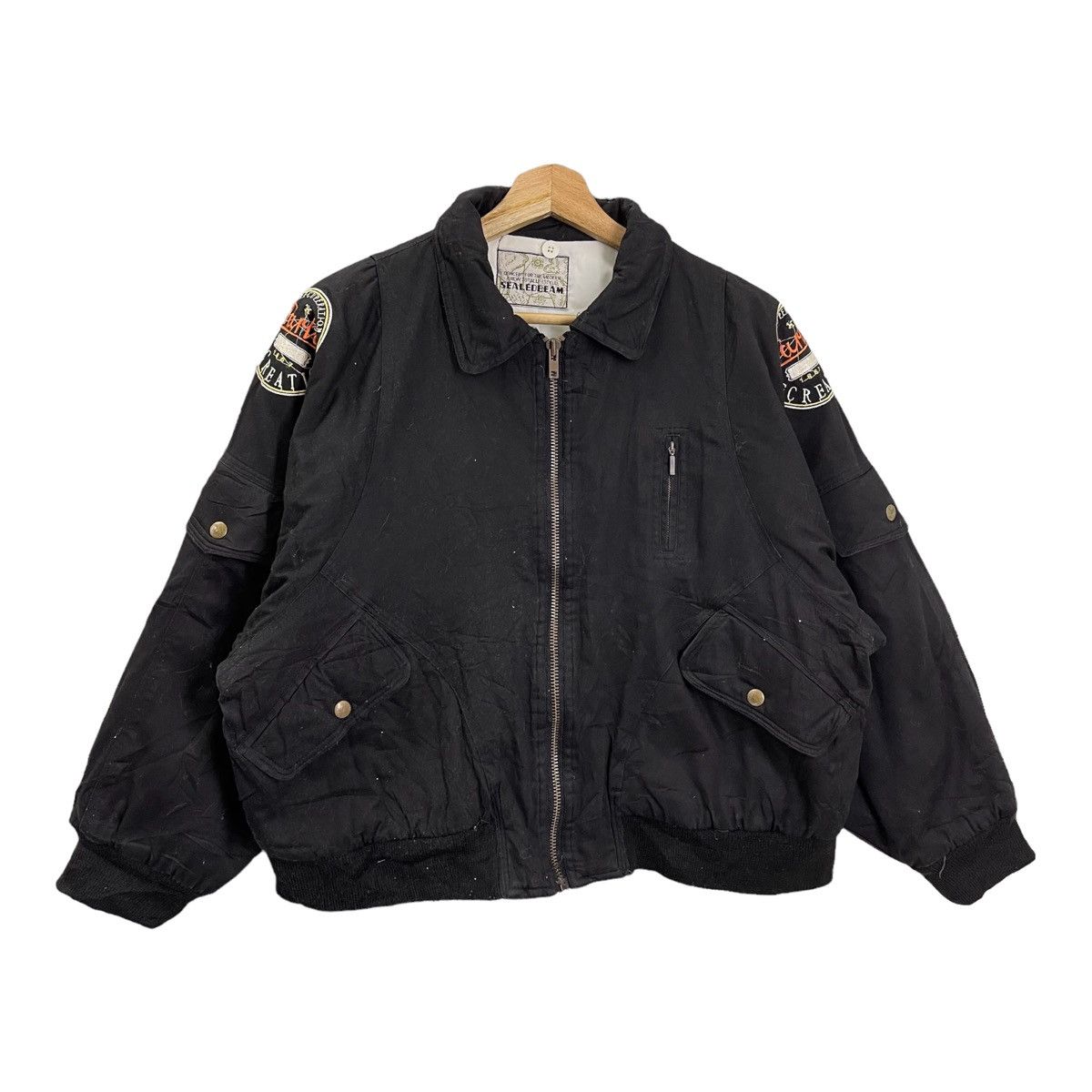 Japanese Brand × Other Unbranded Sealedbeam Multipocket Varsity Cropped Jacket Size US M / EU 48-50 / 2 - 5 Thumbnail