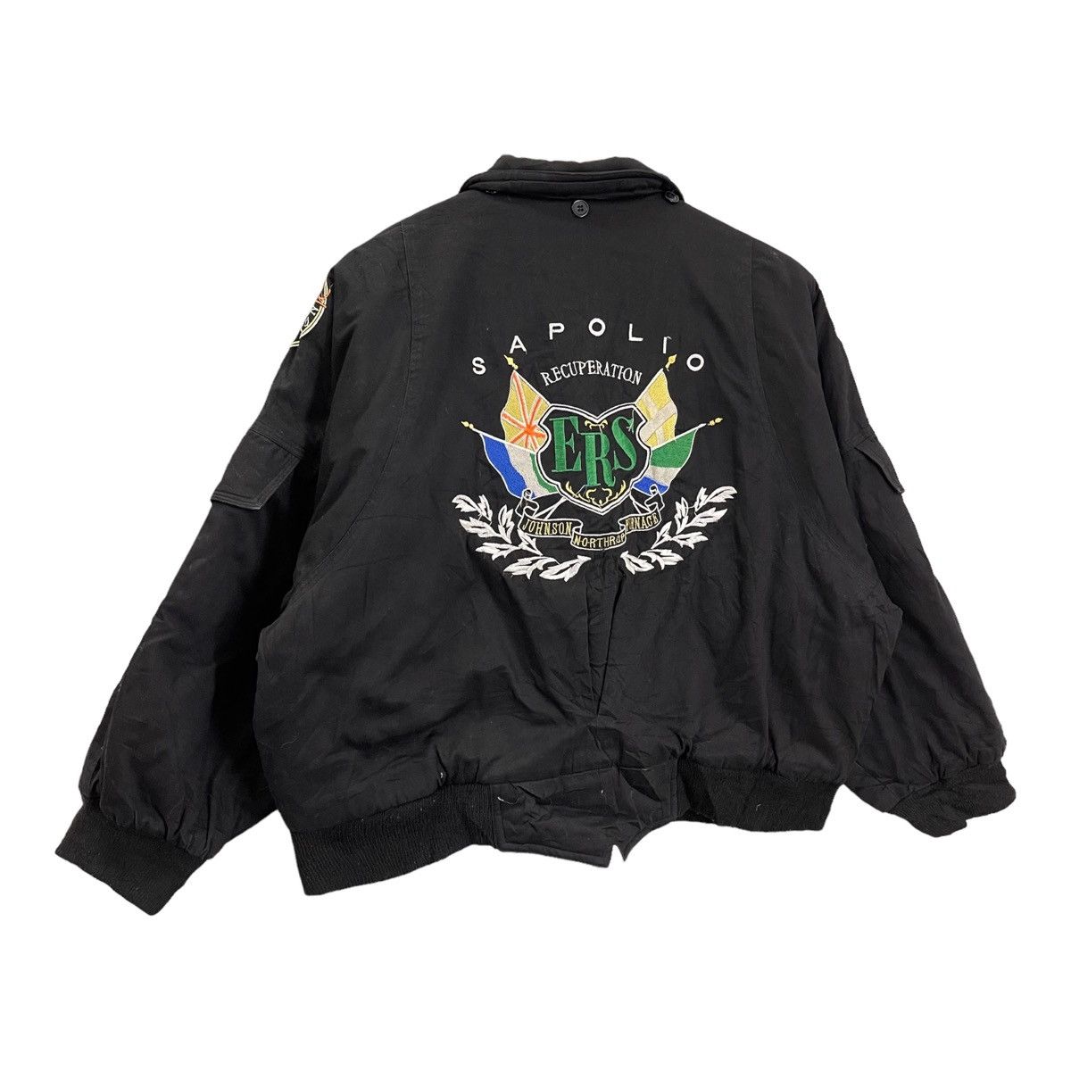 Japanese Brand × Other Unbranded Sealedbeam Multipocket Varsity Cropped Jacket Size US M / EU 48-50 / 2 - 2 Thumbnail