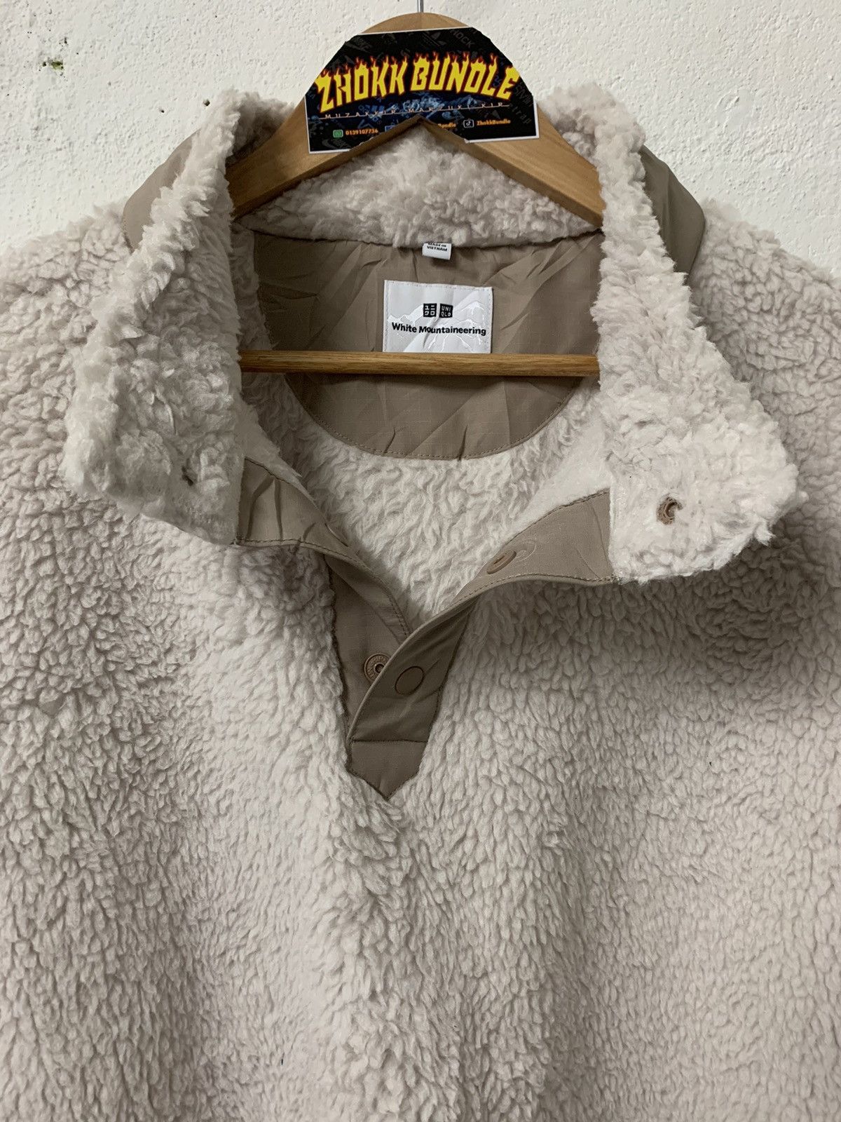 Japanese Brand × Uniqlo × White Mountaineering Uniqlo X White Mountaineering Snap-T Style Fleece Size US XXL / EU 58 / 5 - 4 Thumbnail