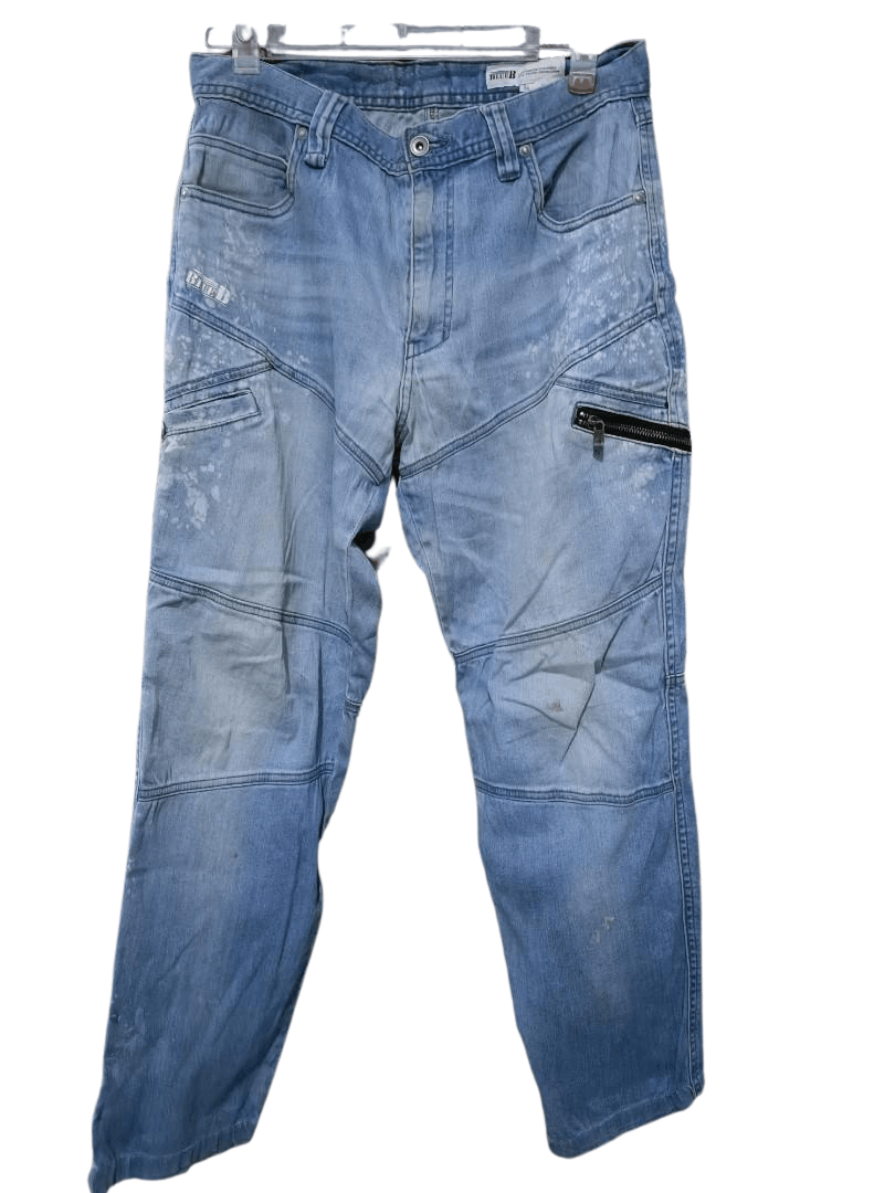 Japanese Brand Japanese Denim B stretchable biker pants style Size US 32 / EU 48 - 1 Thumbnail