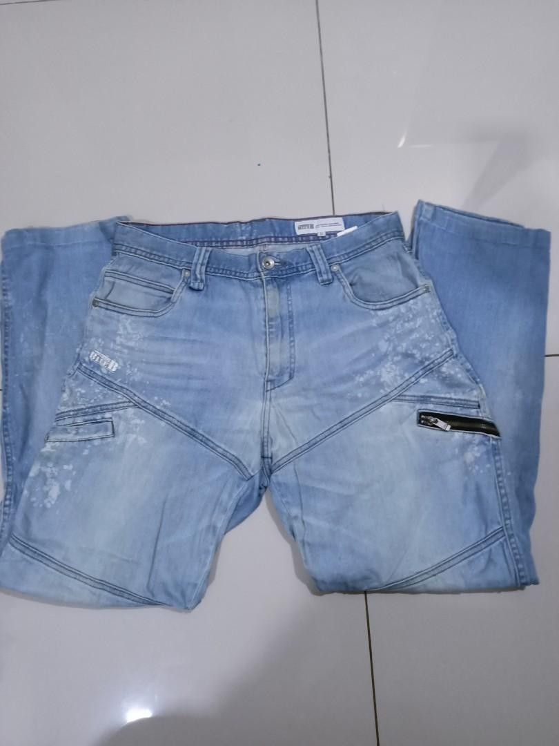 Japanese Brand Japanese Denim B stretchable biker pants style Size US 32 / EU 48 - 7 Thumbnail