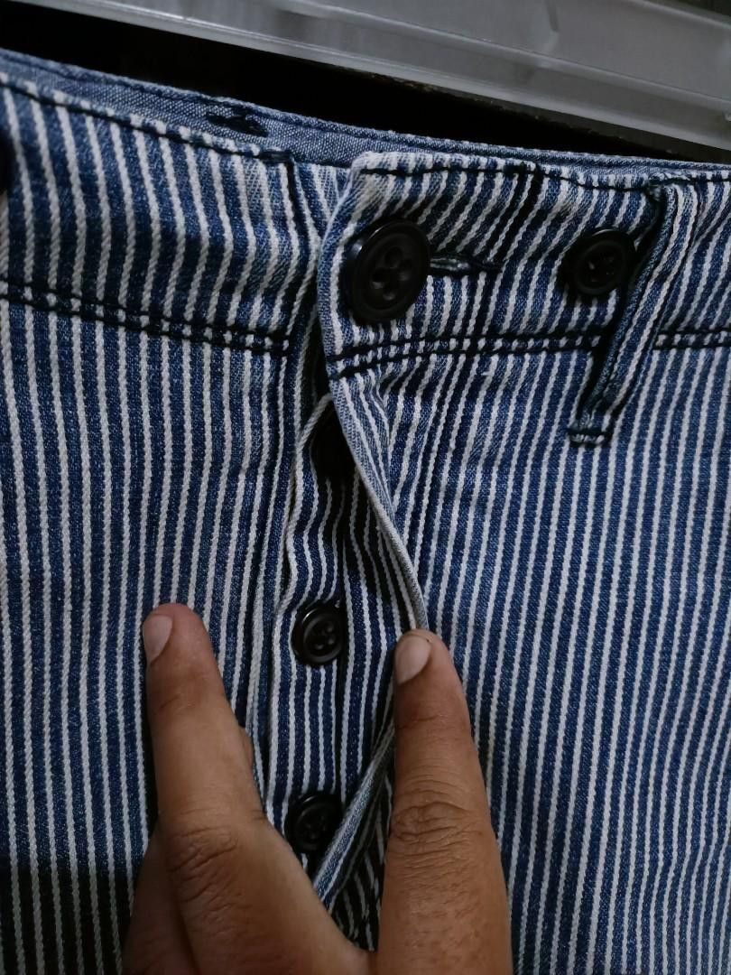 Art Comes First Art hickory worker pants with suspenders button Size US 35 - 7 Thumbnail