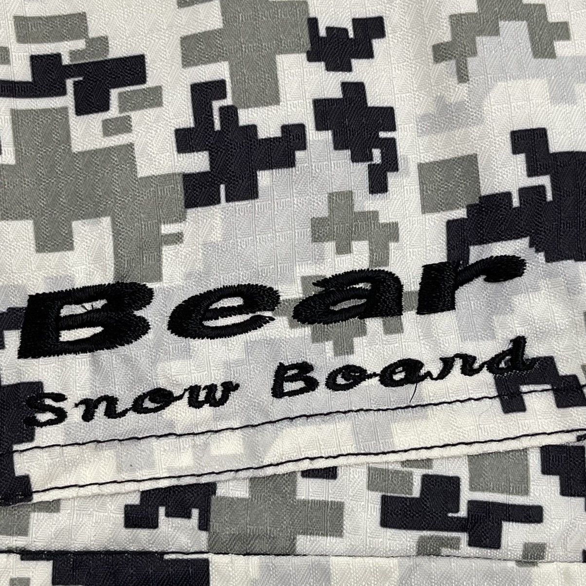 Vintage Vintage 90s Bear Snowboards Camo Hoodies Jacket Size M Size US M / EU 48-50 / 2 - 5 Thumbnail