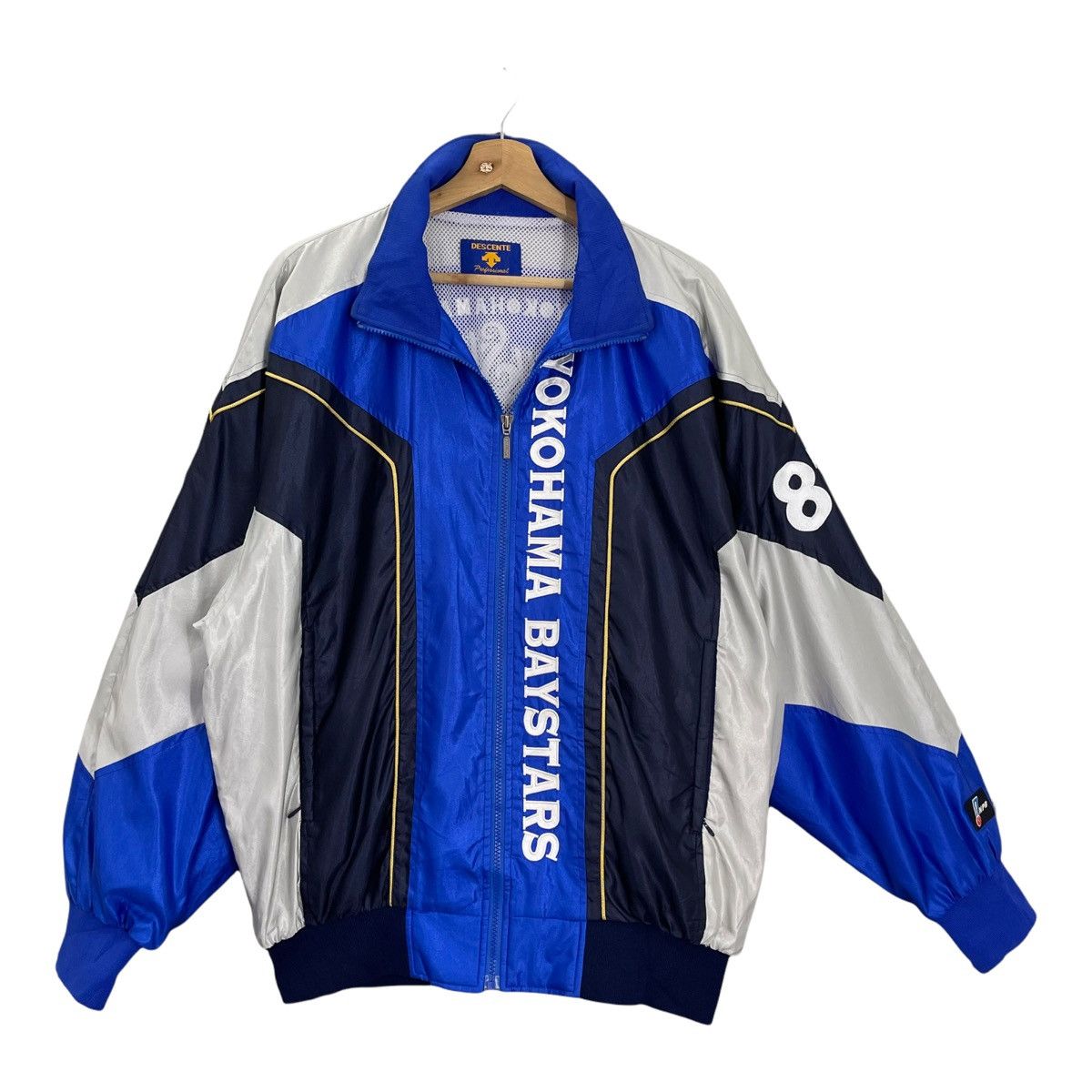 Descente 90s Descente Yokohama Baystar Jacket Size XL Size US XL / EU 56 / 4 - 1 Thumbnail