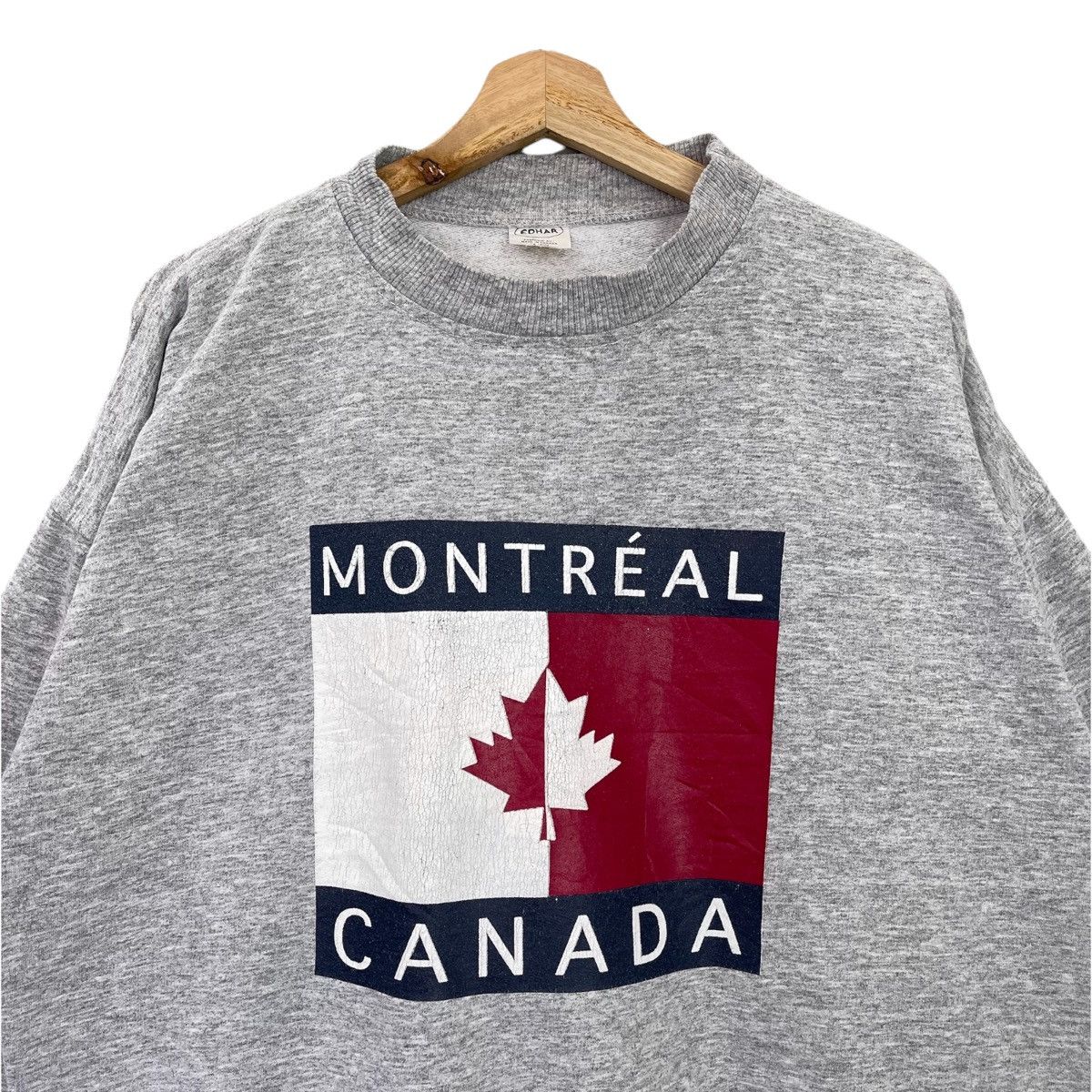 Vintage 90s Montreal Canada Big Logo Pullover Sweatshirt OverSize M Size US M / EU 48-50 / 2 - 4 Thumbnail