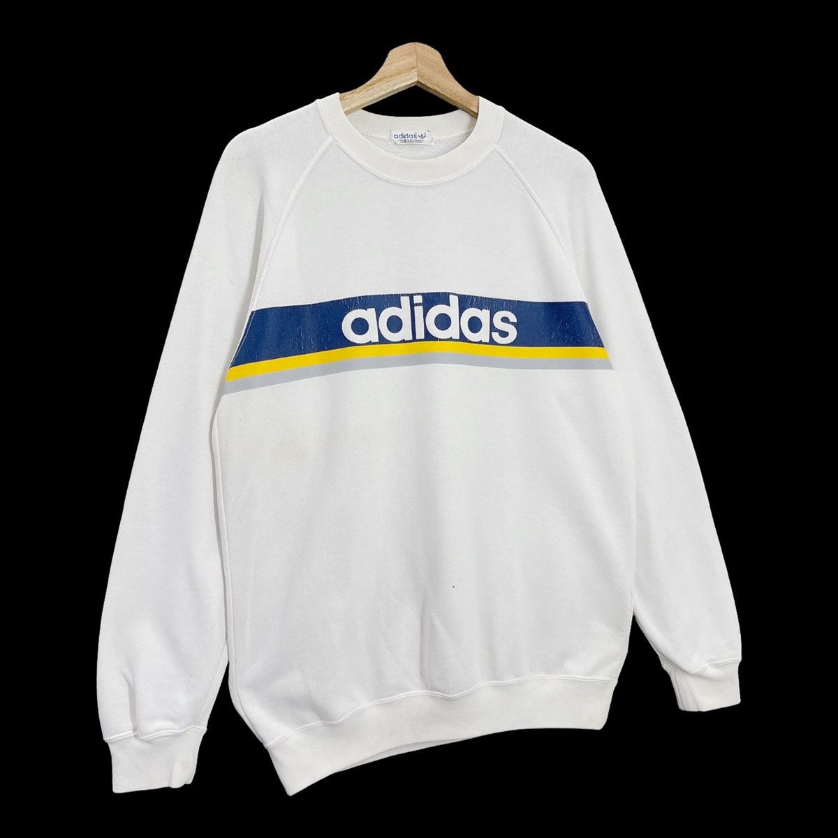 Adidas Vintage 90s Adidas Crewneck Sweatshirt Size M Size US M / EU 48-50 / 2 - 2 Thumbnail