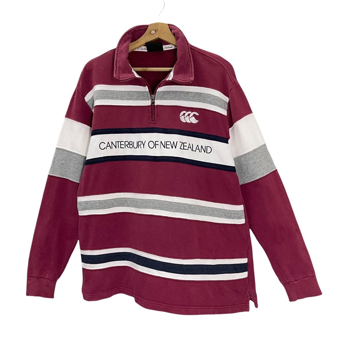 Canterbury of New Zealand × Vintage Vintage Canterbury Of New Zealand Halfzip Sweatshirt Size M Size US M / EU 48-50 / 2 - 3 Thumbnail