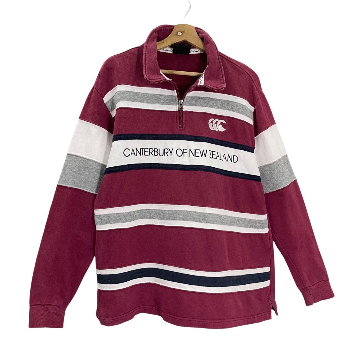 Canterbury of New Zealand × Vintage Vintage Canterbury Of New Zealand Halfzip Sweatshirt Size M Size US M / EU 48-50 / 2 - 2 Thumbnail