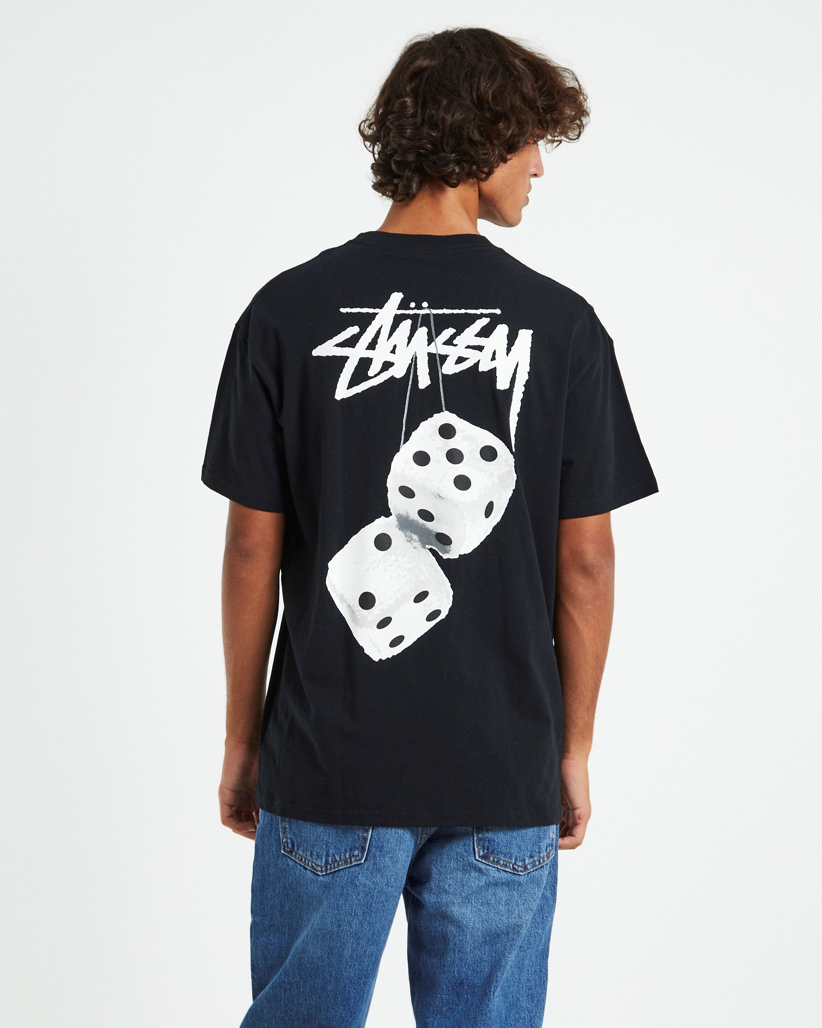 Stussy 2 HANGING DICE STUSSY TEE - LARGE RARE | Grailed