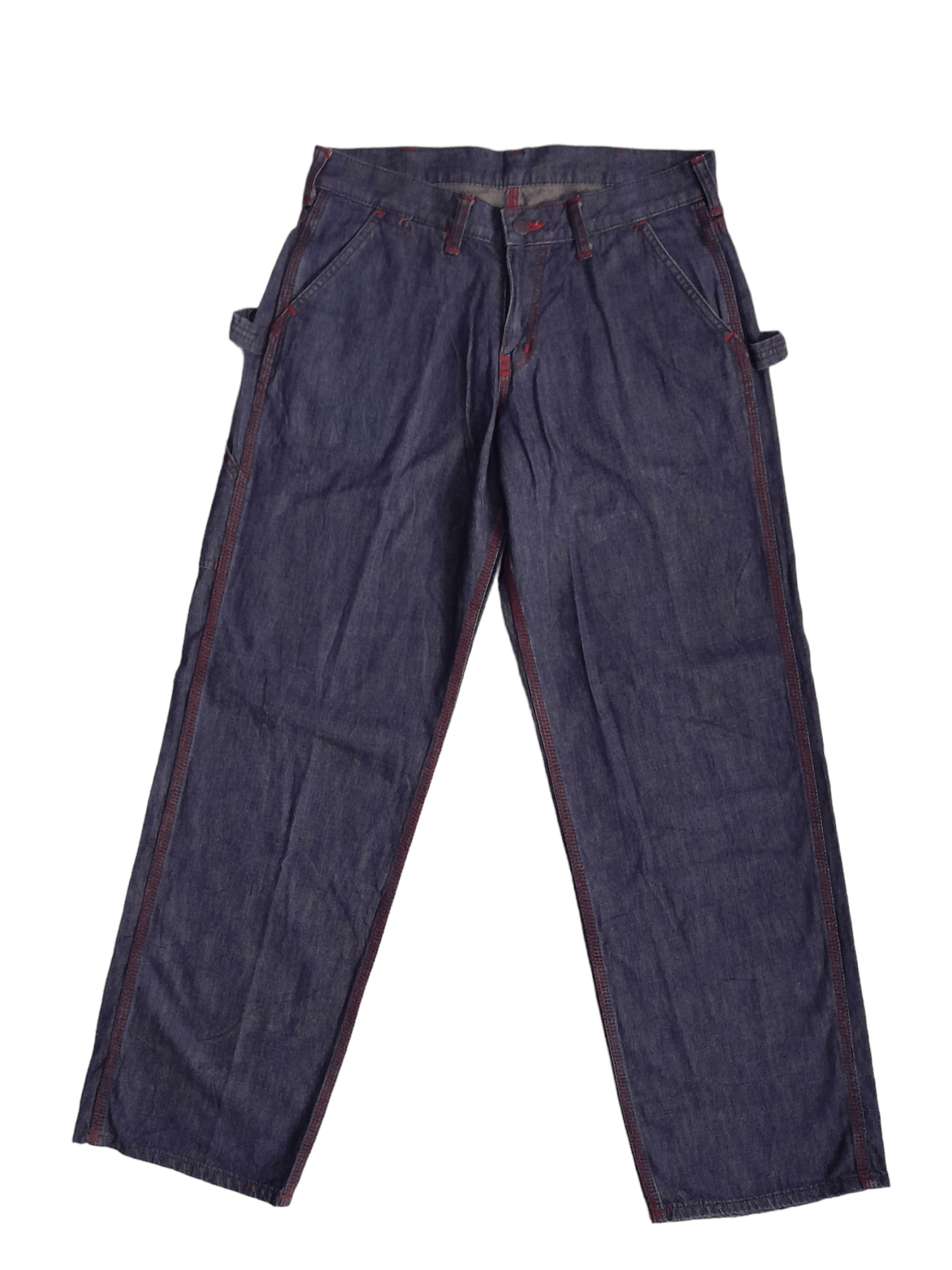 Beams Plus 1998 Beams Boy Indigo Japan Carpenters Workers Denim (E856) Size US 30 / EU 46 - 5 Thumbnail
