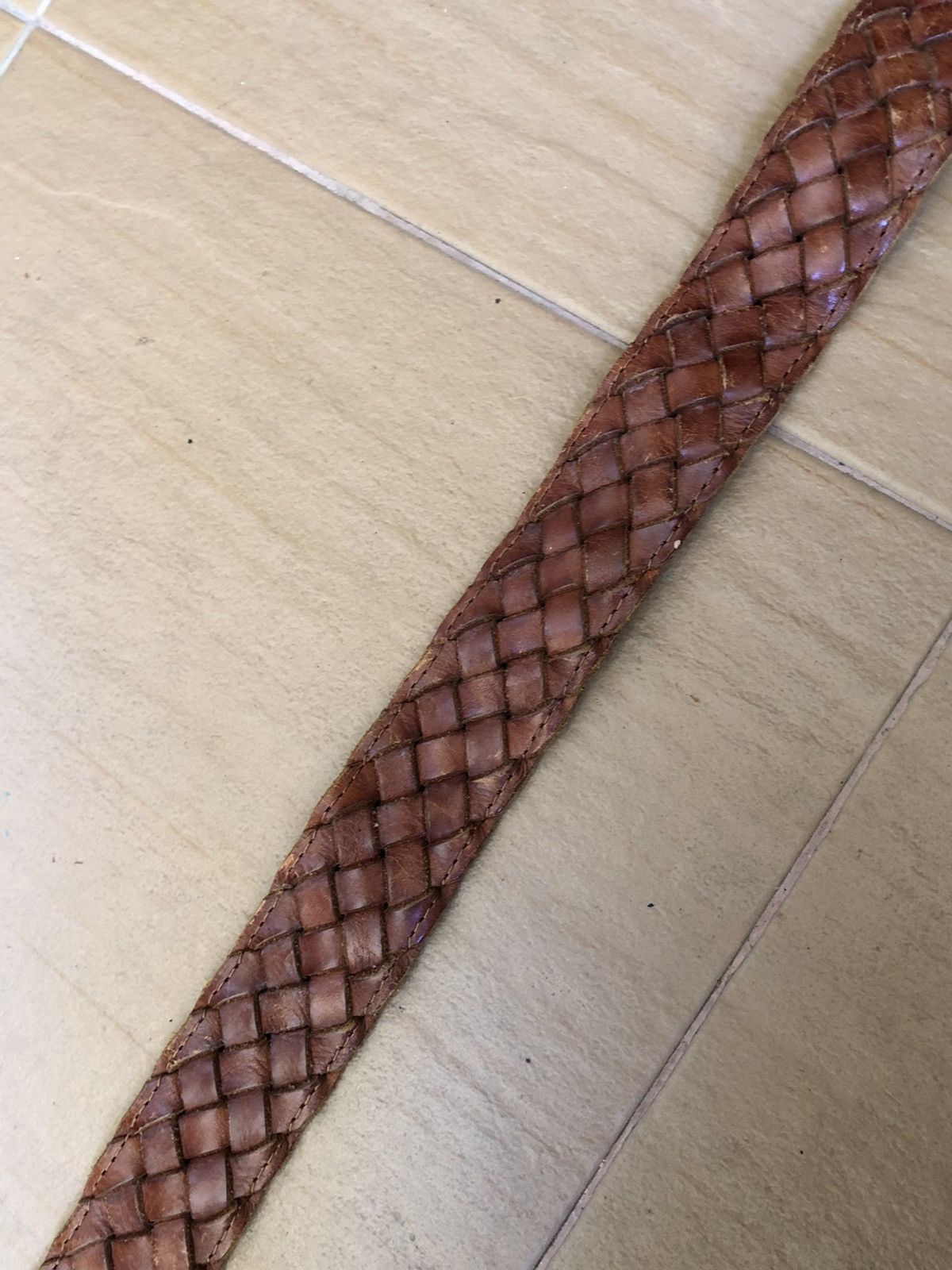 Cowboy Equipment × Leather Vintage Brown Leather Cowboy Fashion Buckle Belts Size ONE SIZE - 4 Thumbnail