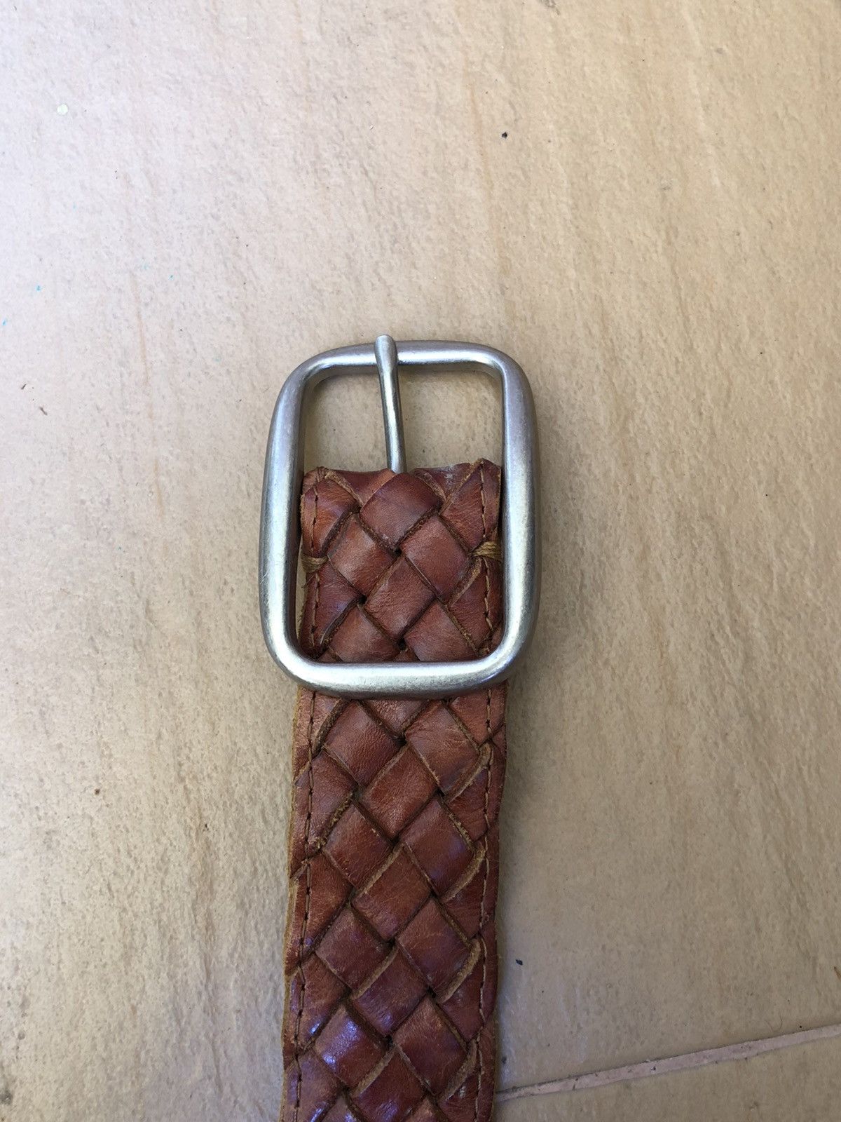 Cowboy Equipment × Leather Vintage Brown Leather Cowboy Fashion Buckle Belts Size ONE SIZE - 2 Thumbnail