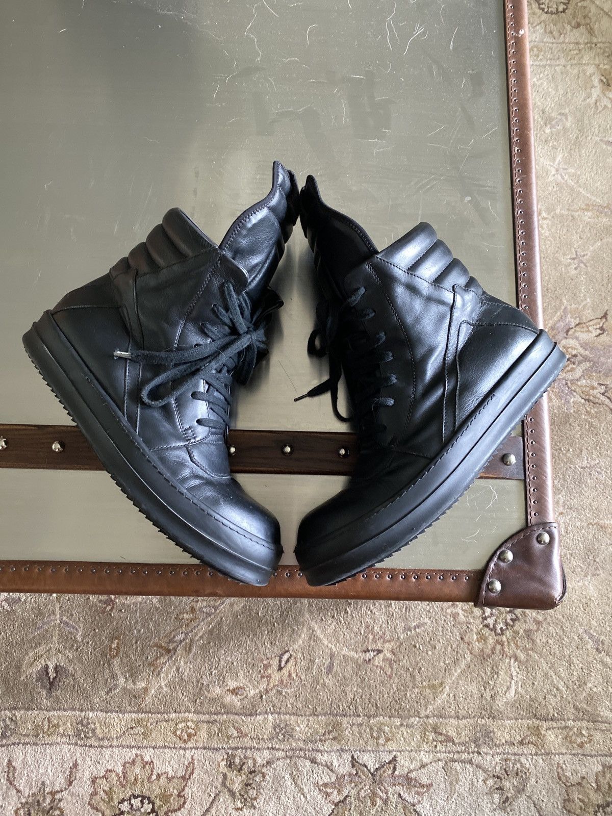 Rick Owens Rick Owens black Geobasket Size US 9.5 / EU 42-43 - 1 Thumbnail