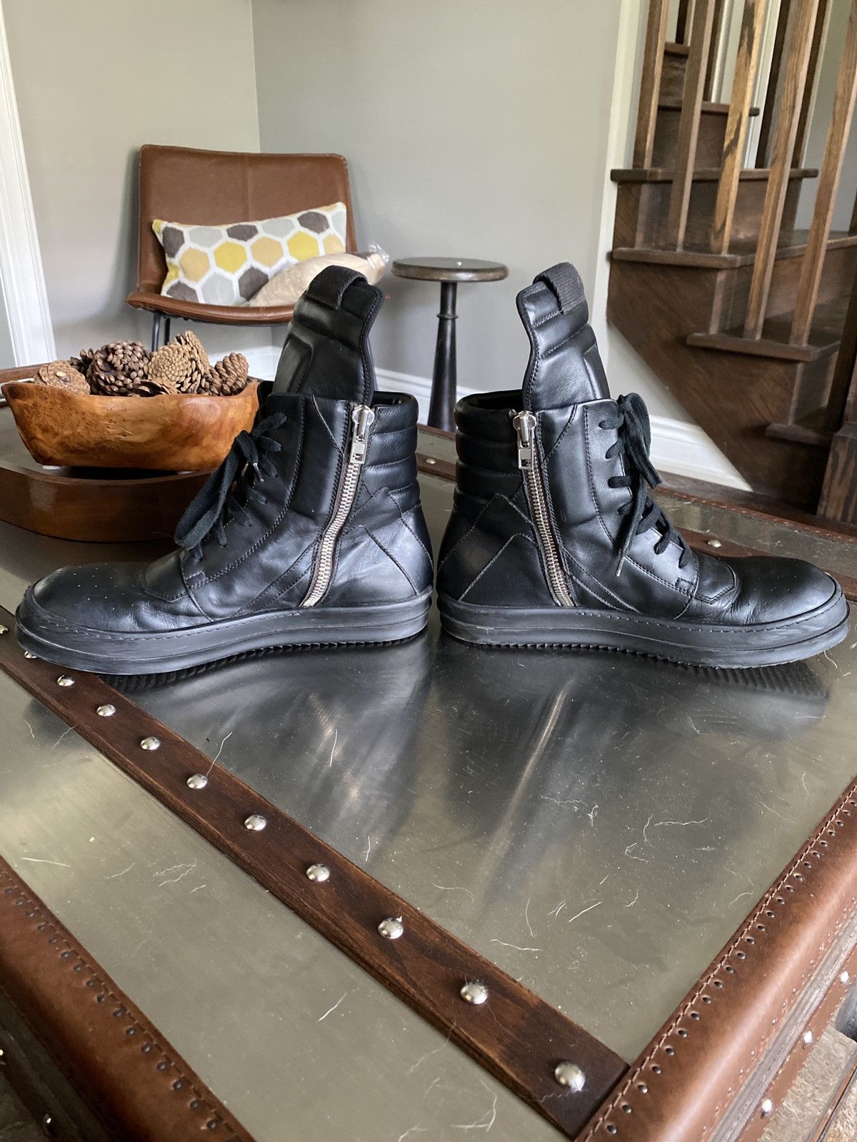 Rick Owens Rick Owens black Geobasket Size US 9.5 / EU 42-43 - 6 Thumbnail