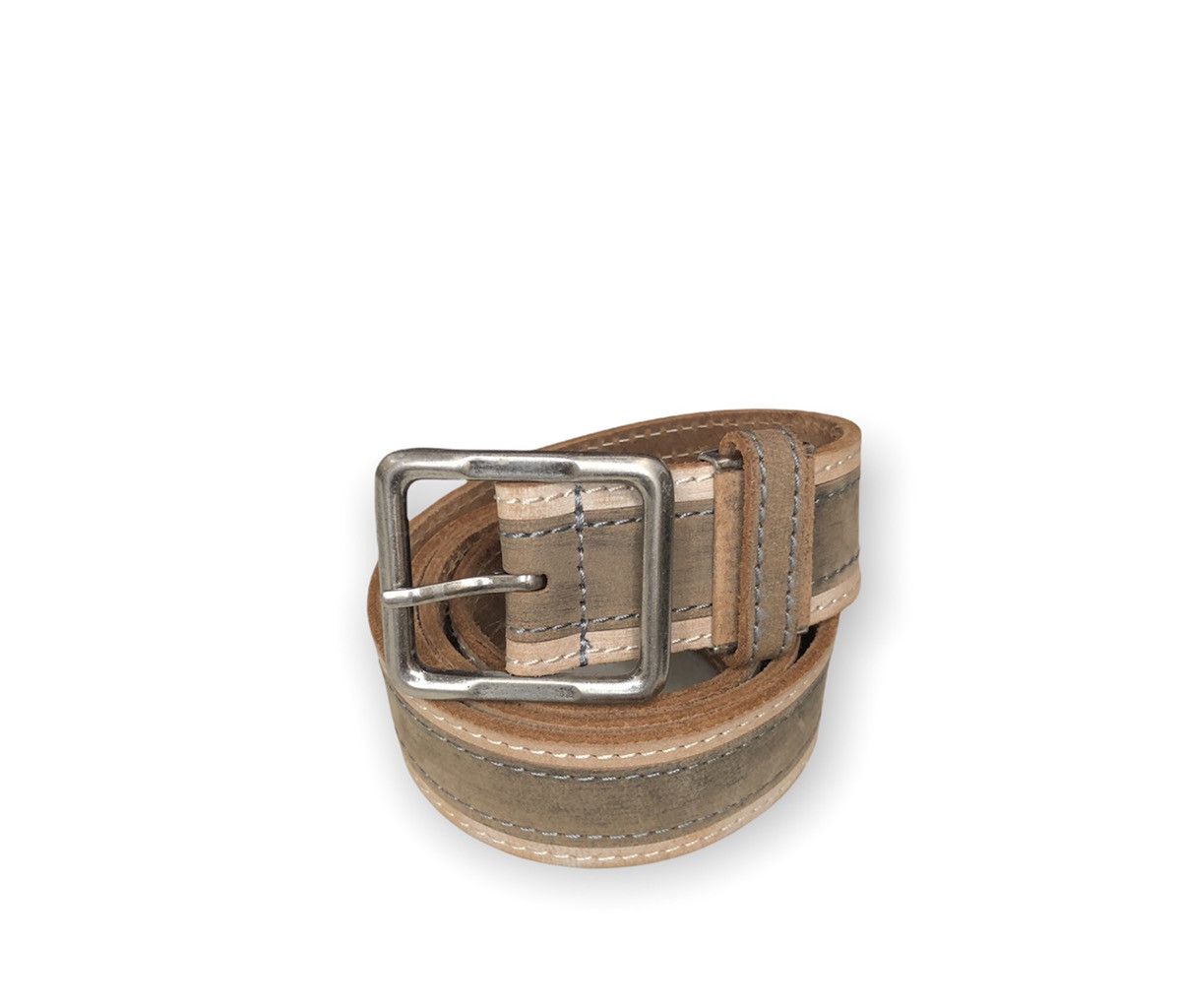 Edwin × Leather vintage Edwin Cowboy Fashion Leather Buckle Belts Size ONE SIZE - 1 Thumbnail