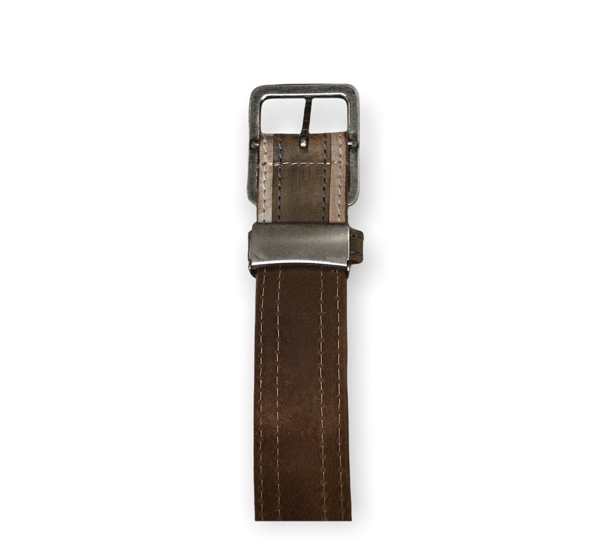 Edwin × Leather vintage Edwin Cowboy Fashion Leather Buckle Belts Size ONE SIZE - 3 Thumbnail