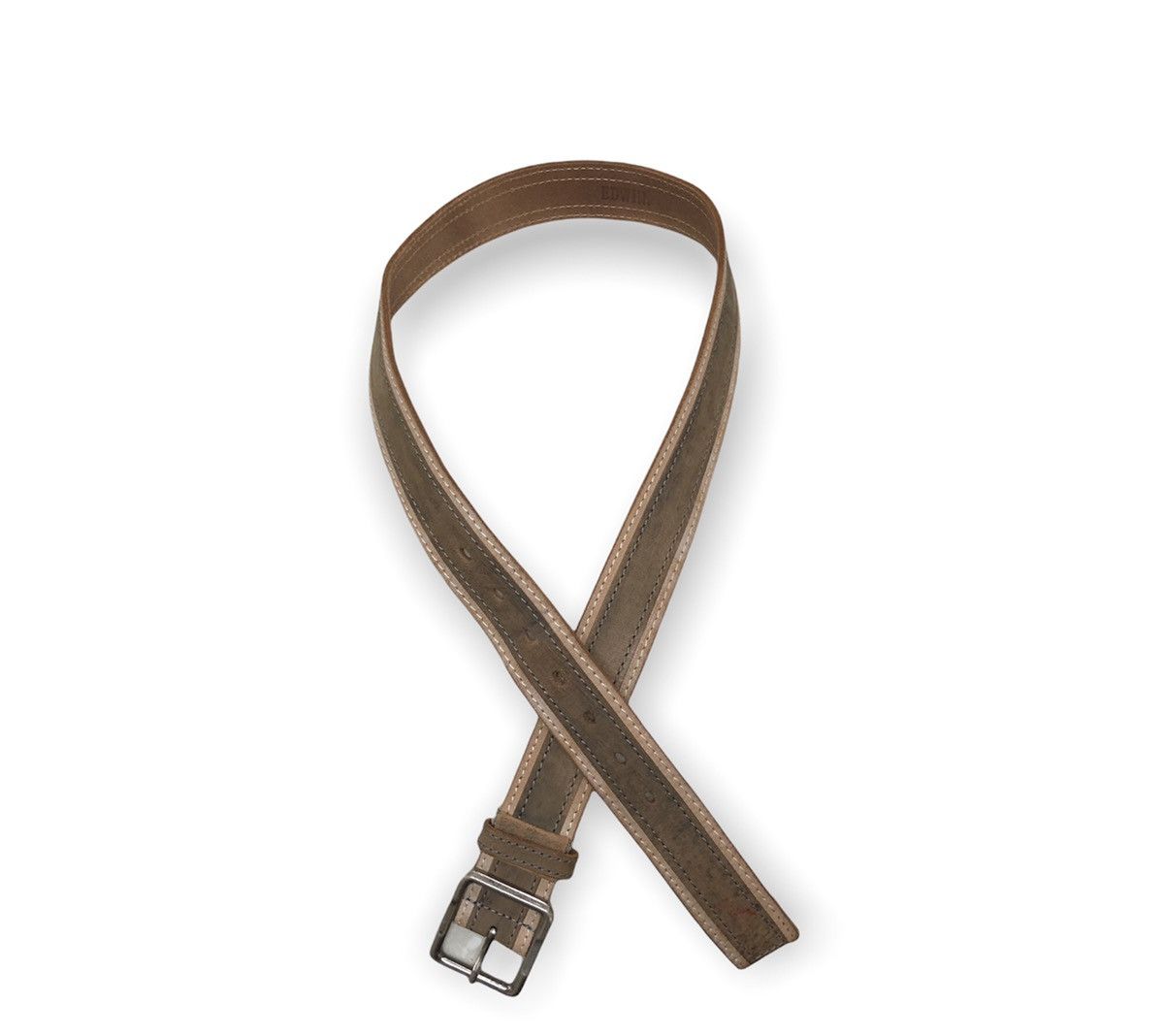 Edwin × Leather vintage Edwin Cowboy Fashion Leather Buckle Belts Size ONE SIZE - 9 Thumbnail