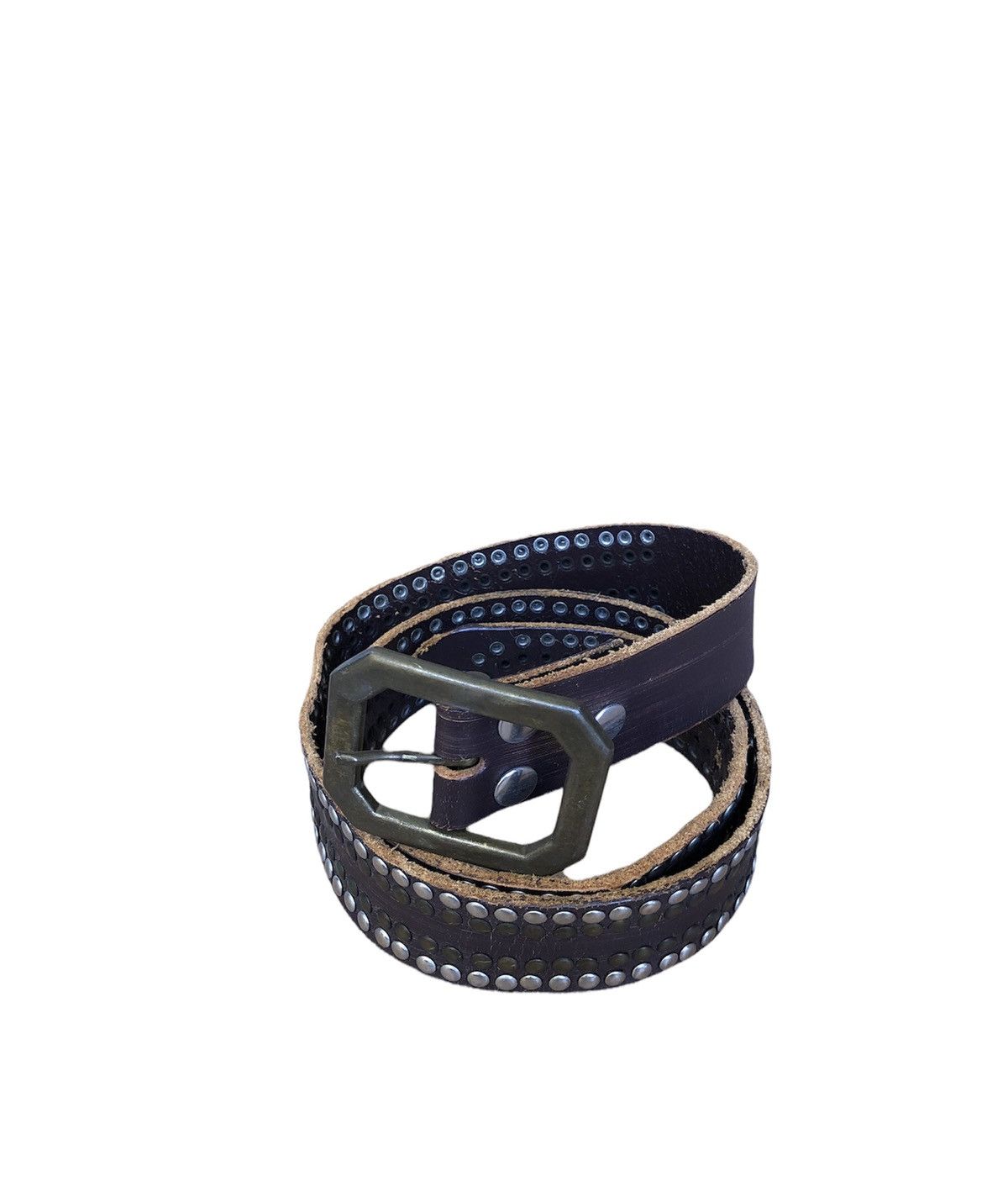 image of Vintage Leather Metal Spark Rock Fashion Buckle Belts, Men's