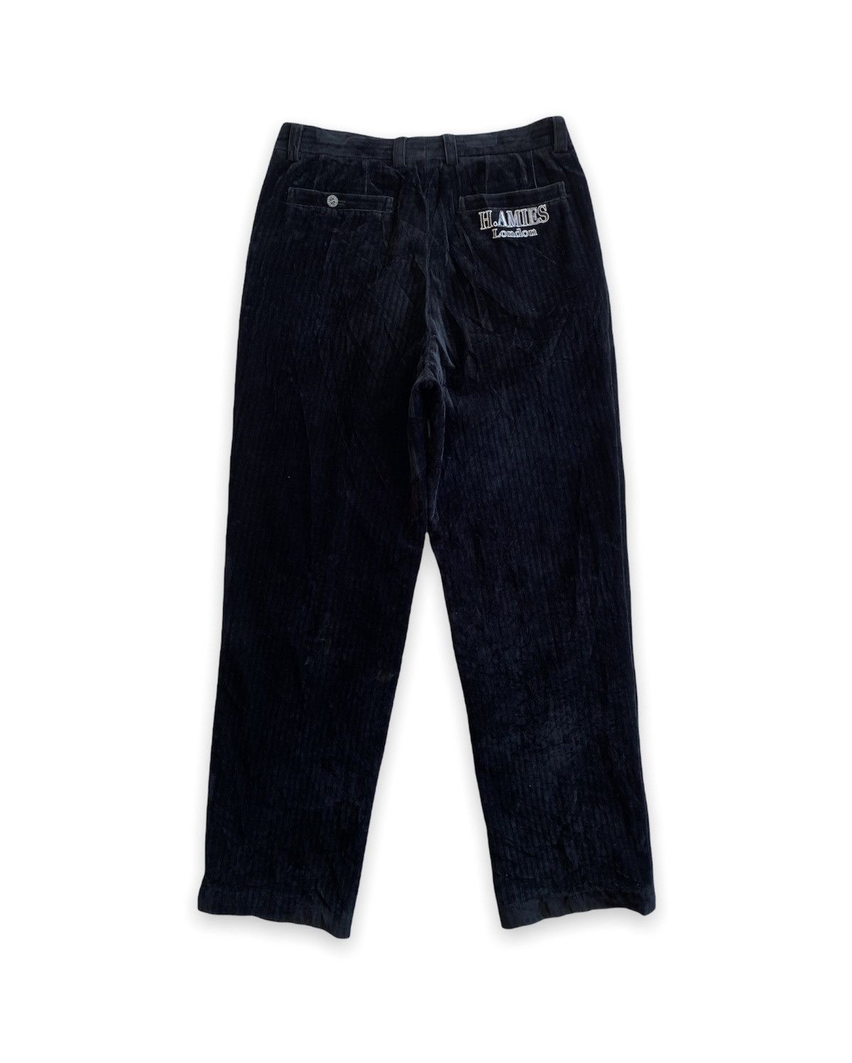 image of Avant Garde Hardy Amies Velvet Pant in Black Velvet, Men's (Size 32)