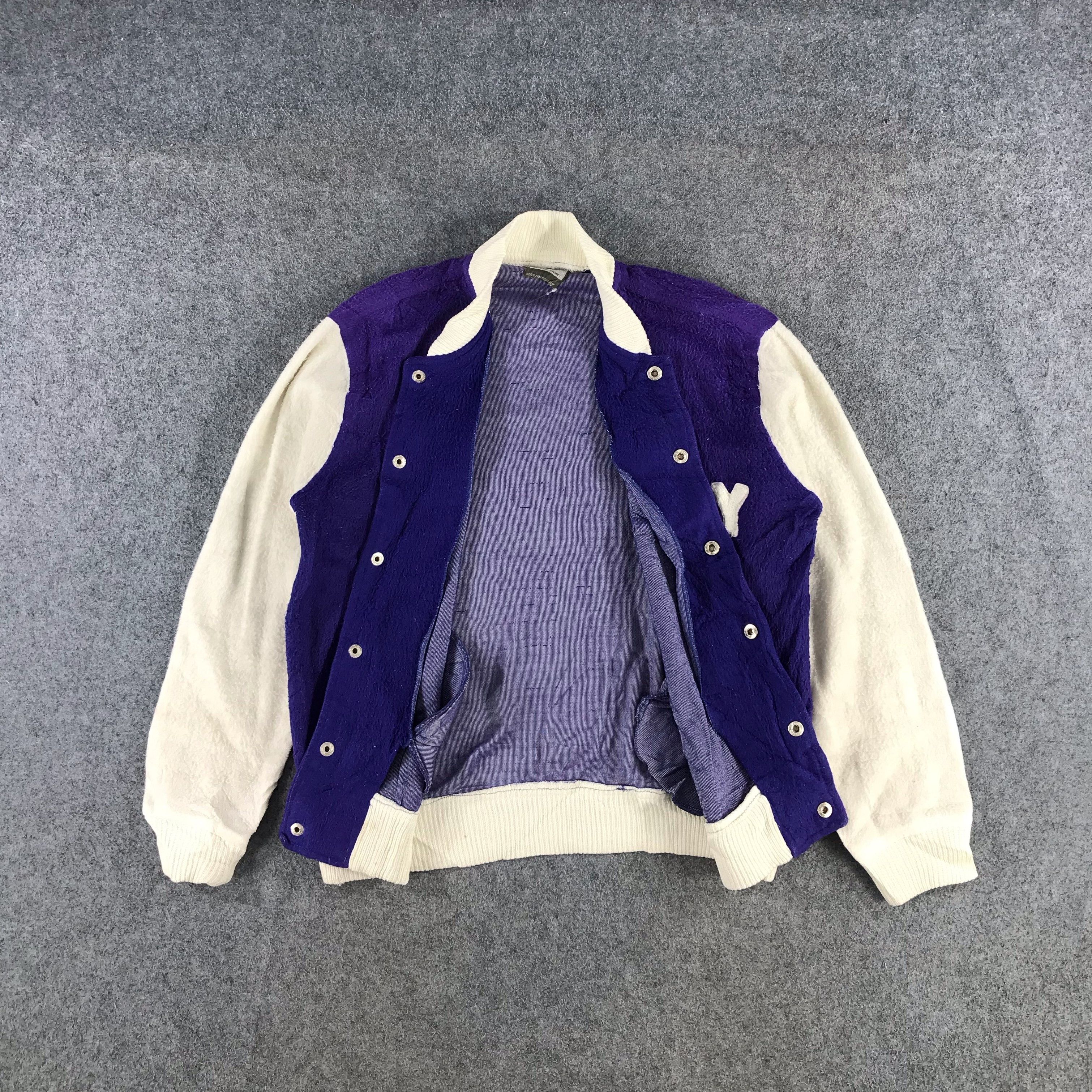 Japanese Brand Vintage Sun Faded US Navy Military Varsity Jacket JC121 Size US M / EU 48-50 / 2 - 2 Thumbnail