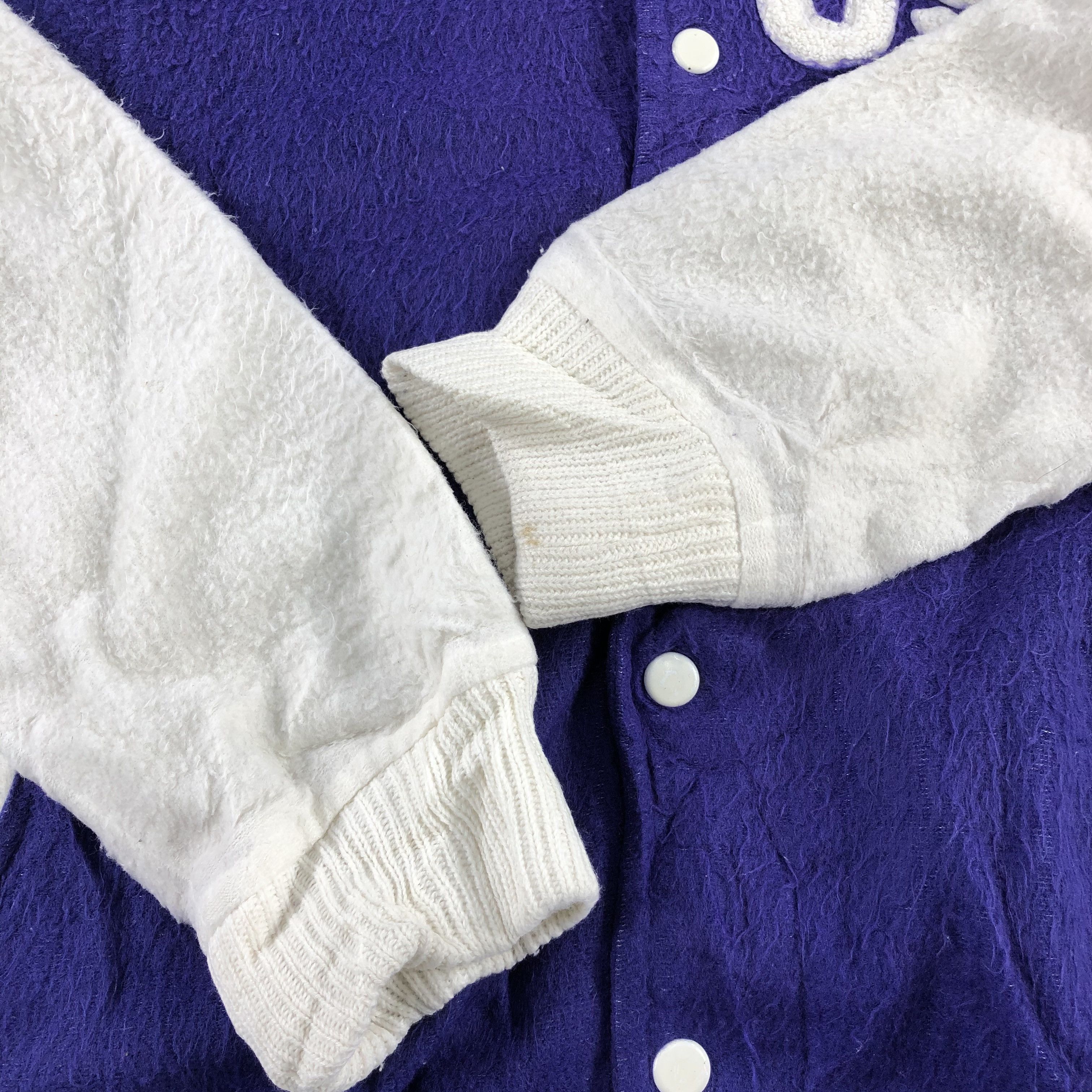 Japanese Brand Vintage Sun Faded US Navy Military Varsity Jacket JC121 Size US M / EU 48-50 / 2 - 6 Thumbnail