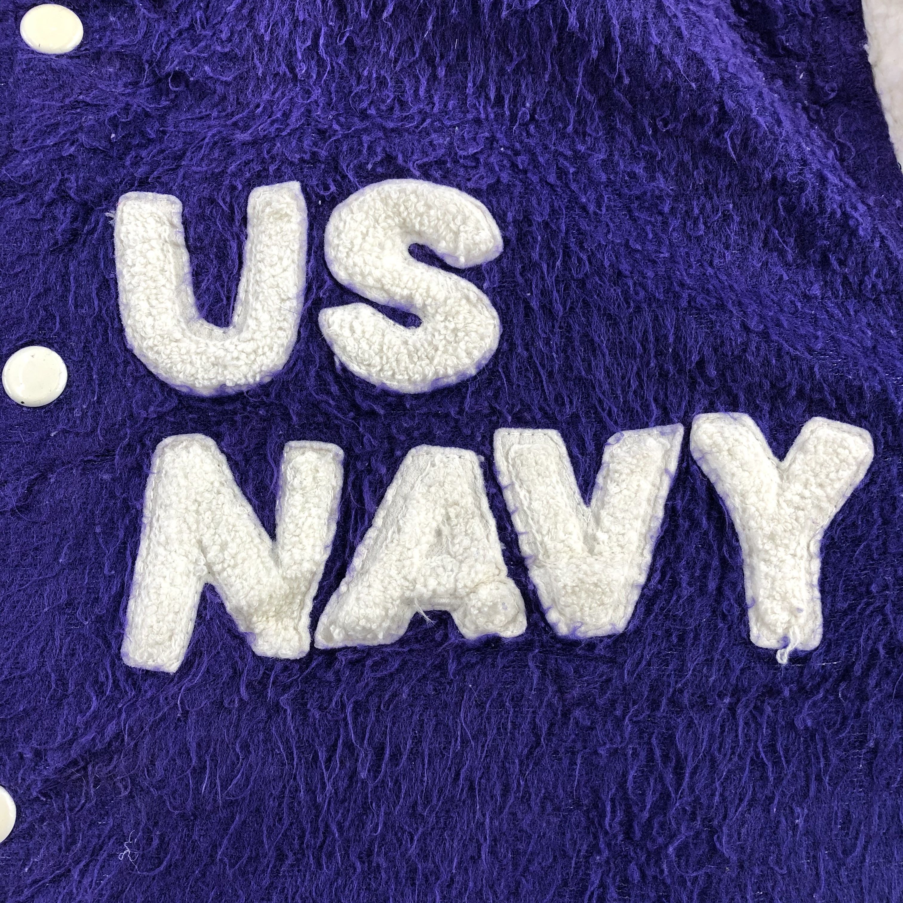 Japanese Brand Vintage Sun Faded US Navy Military Varsity Jacket JC121 Size US M / EU 48-50 / 2 - 4 Thumbnail