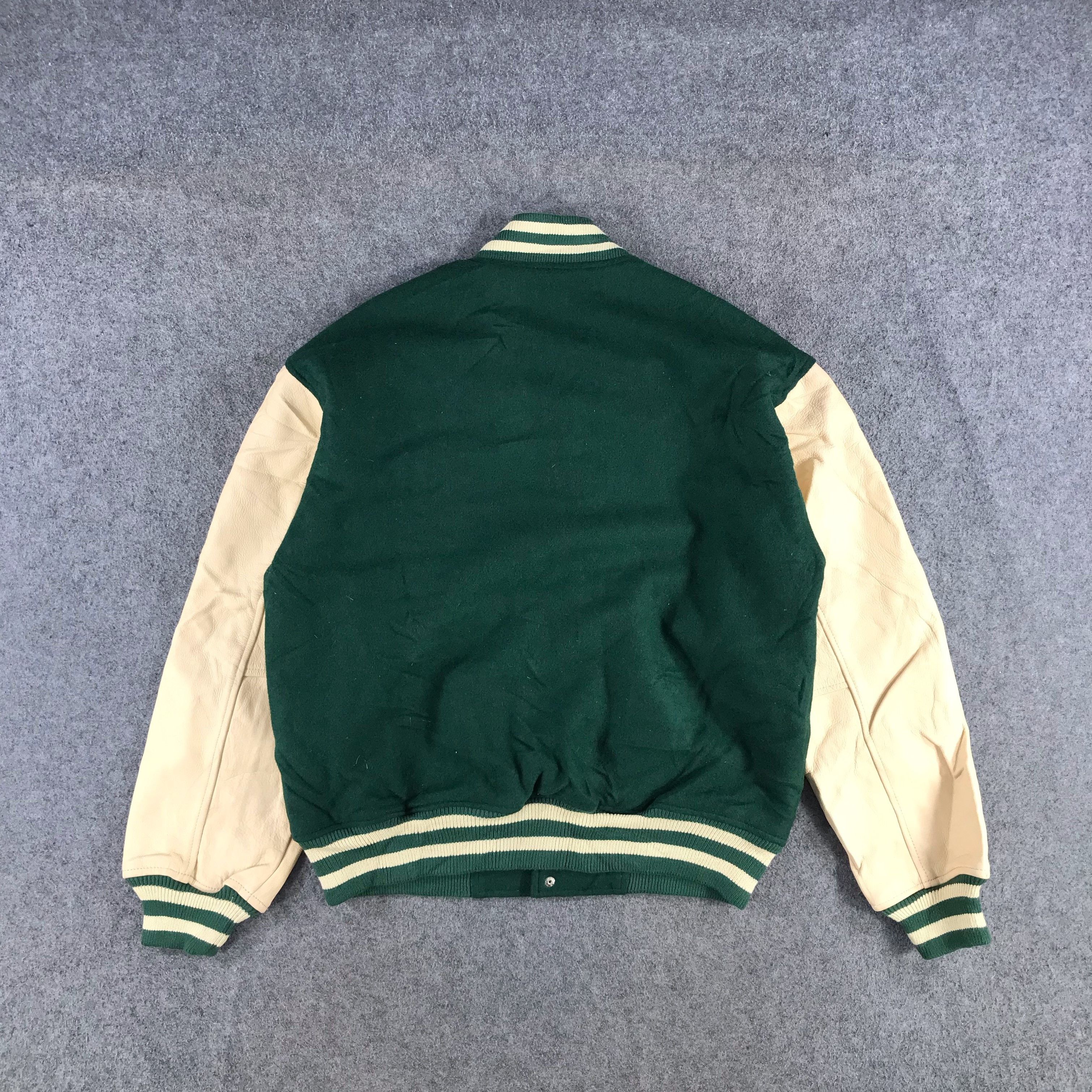 Japanese Brand Vintage Y2K Mos Burger Varsity Jacket JC115 Size US L / EU 52-54 / 3 - 3 Thumbnail
