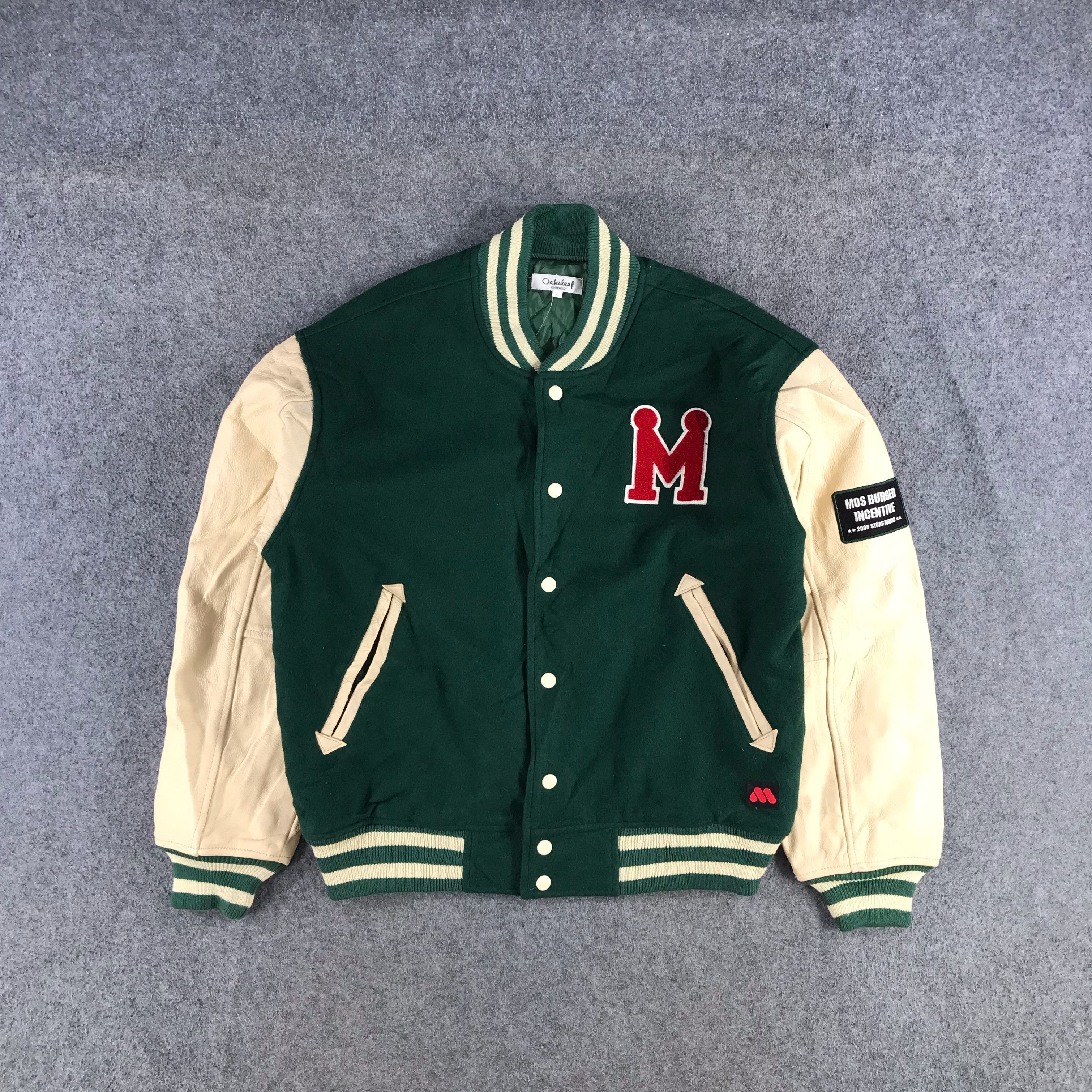 Japanese Brand Vintage Y2K Mos Burger Varsity Jacket JC115 Size US L / EU 52-54 / 3 - 1 Thumbnail