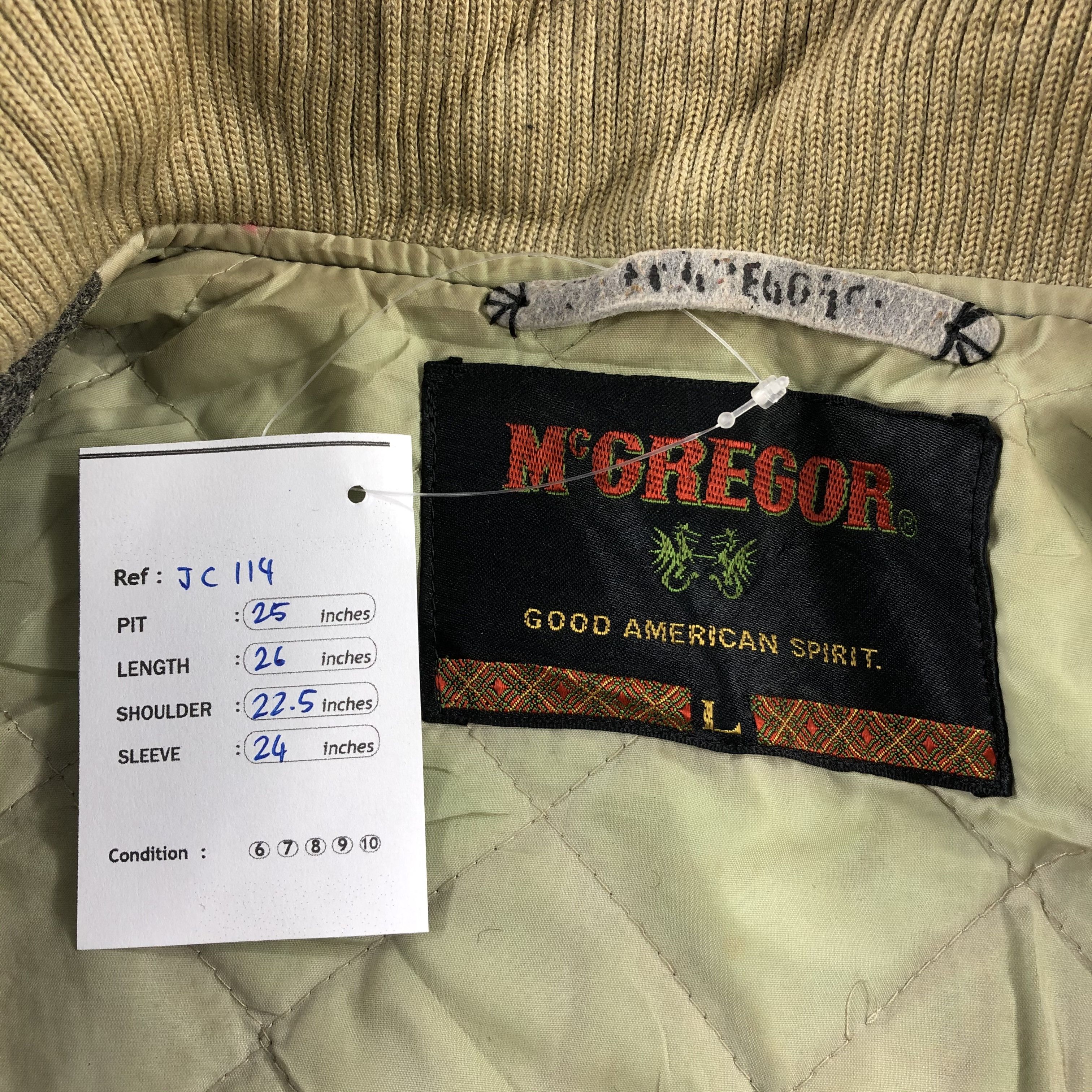 Japanese Brand Vintage 80s College Club Mcgregor Varsity Jacket JC114 Size US L / EU 52-54 / 3 - 8 Thumbnail