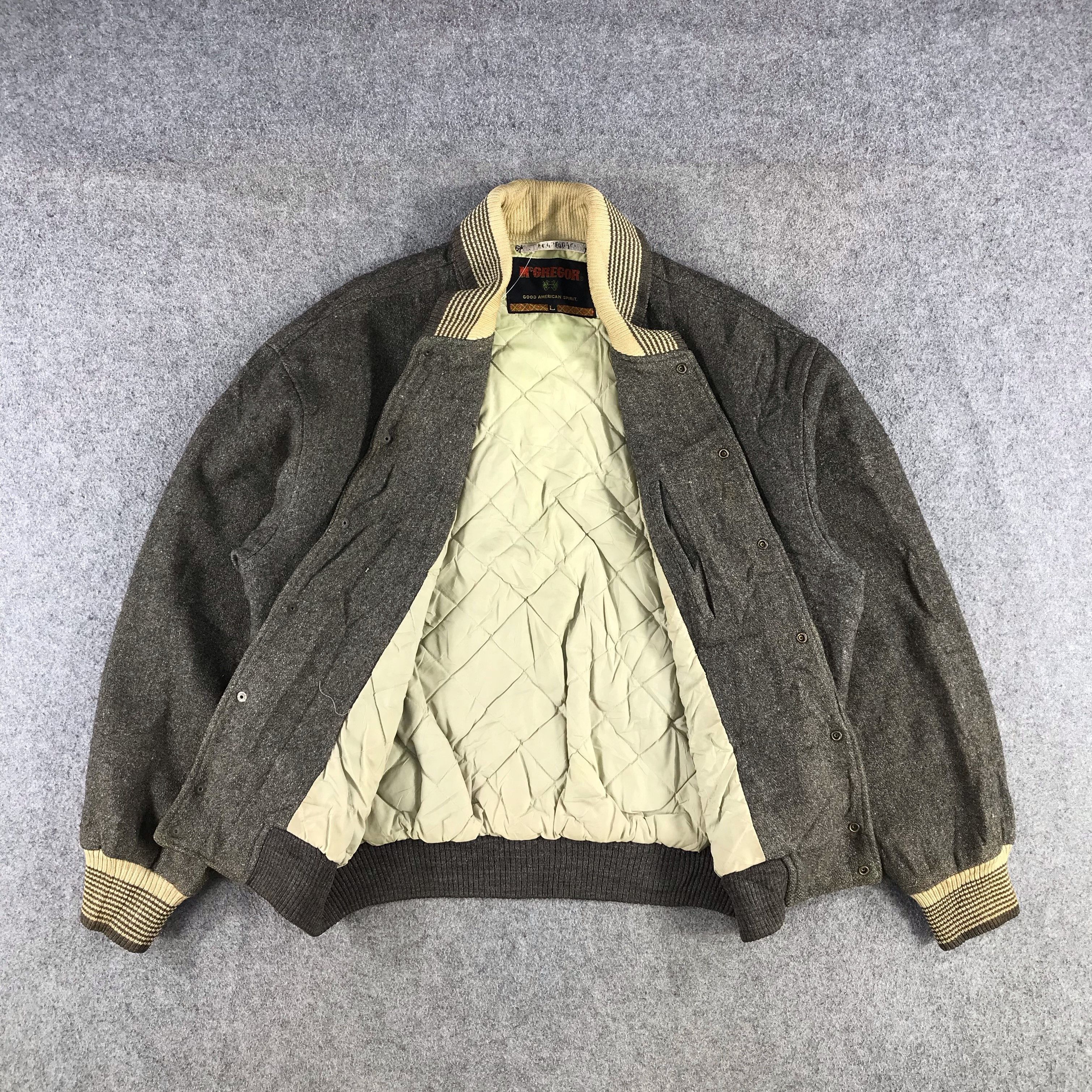 Japanese Brand Vintage 80s College Club Mcgregor Varsity Jacket JC114 Size US L / EU 52-54 / 3 - 2 Thumbnail