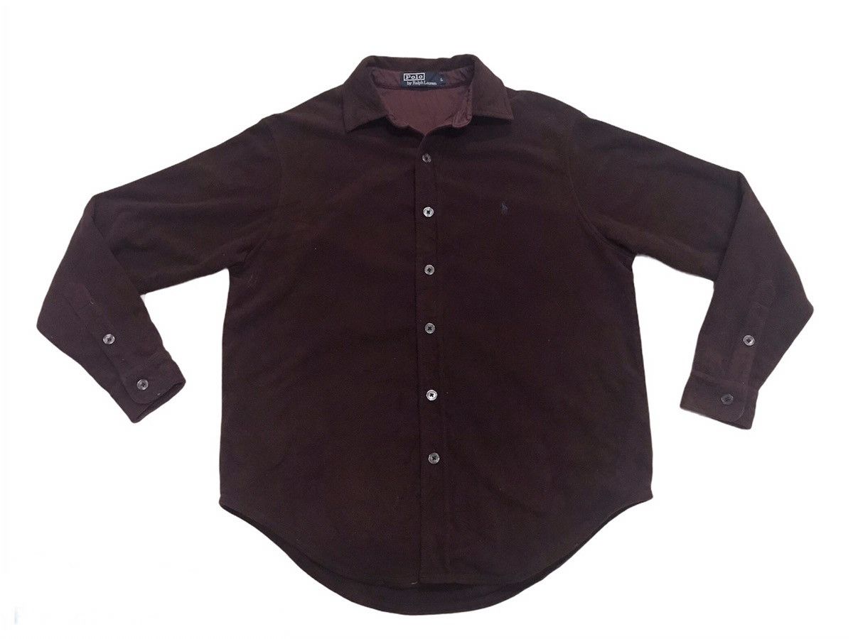 Polo Ralph Lauren Polo Ralph Lauren Small Pony Fleece Shirt Button Up Size US L / EU 52-54 / 3 - 5 Thumbnail
