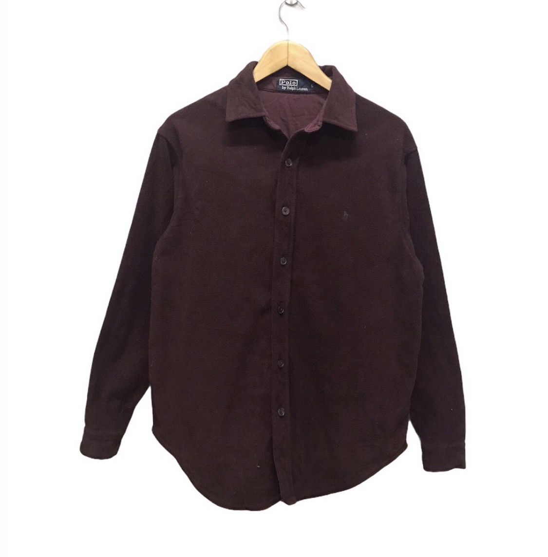 Polo Ralph Lauren Polo Ralph Lauren Small Pony Fleece Shirt Button Up Size US L / EU 52-54 / 3 - 1 Thumbnail