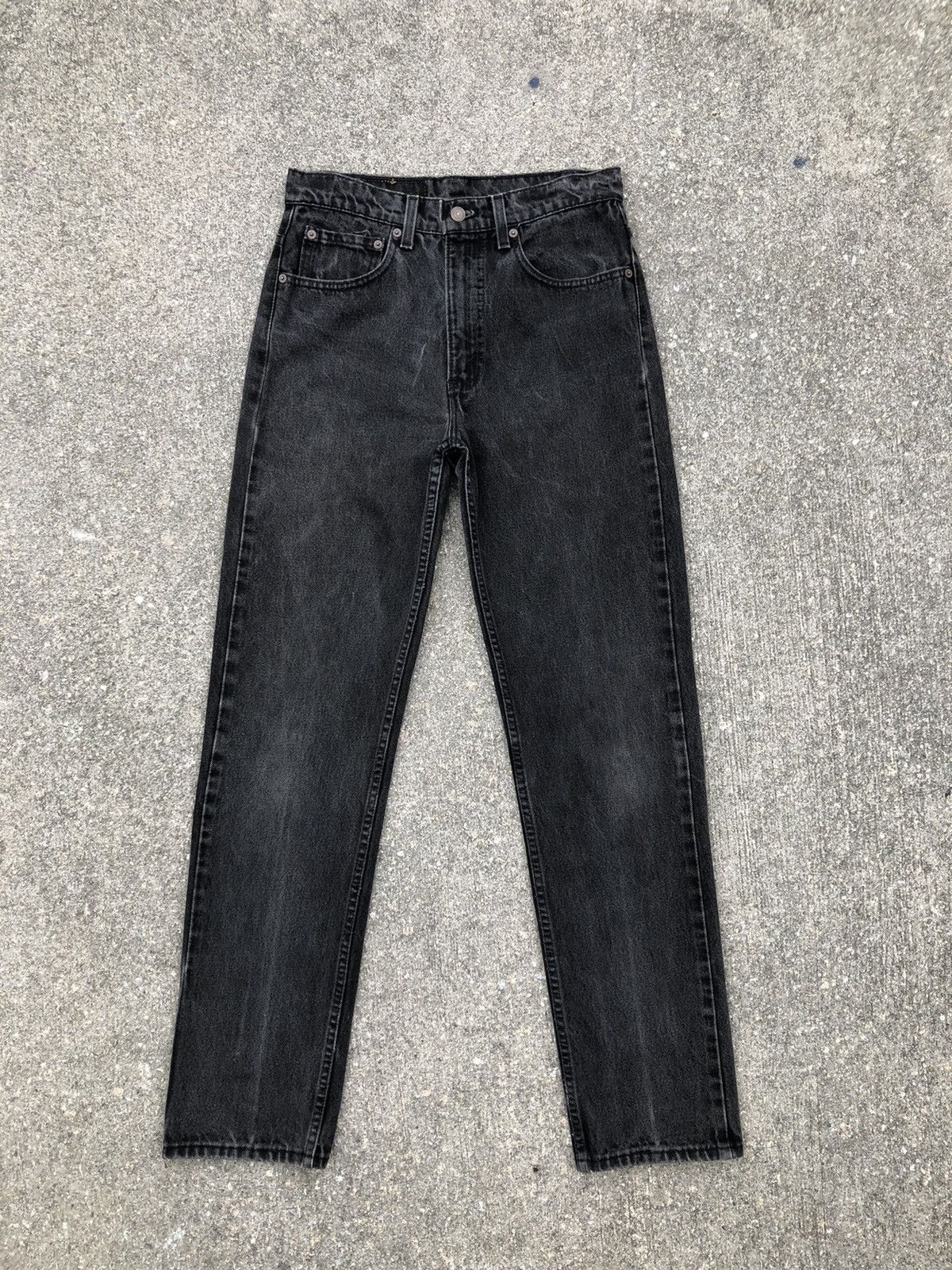 Levi's × Vintage Vintage 1995 Levi’s 505 Straight Leg Faded Black Denim Jeans Size US 31 - 1 Thumbnail