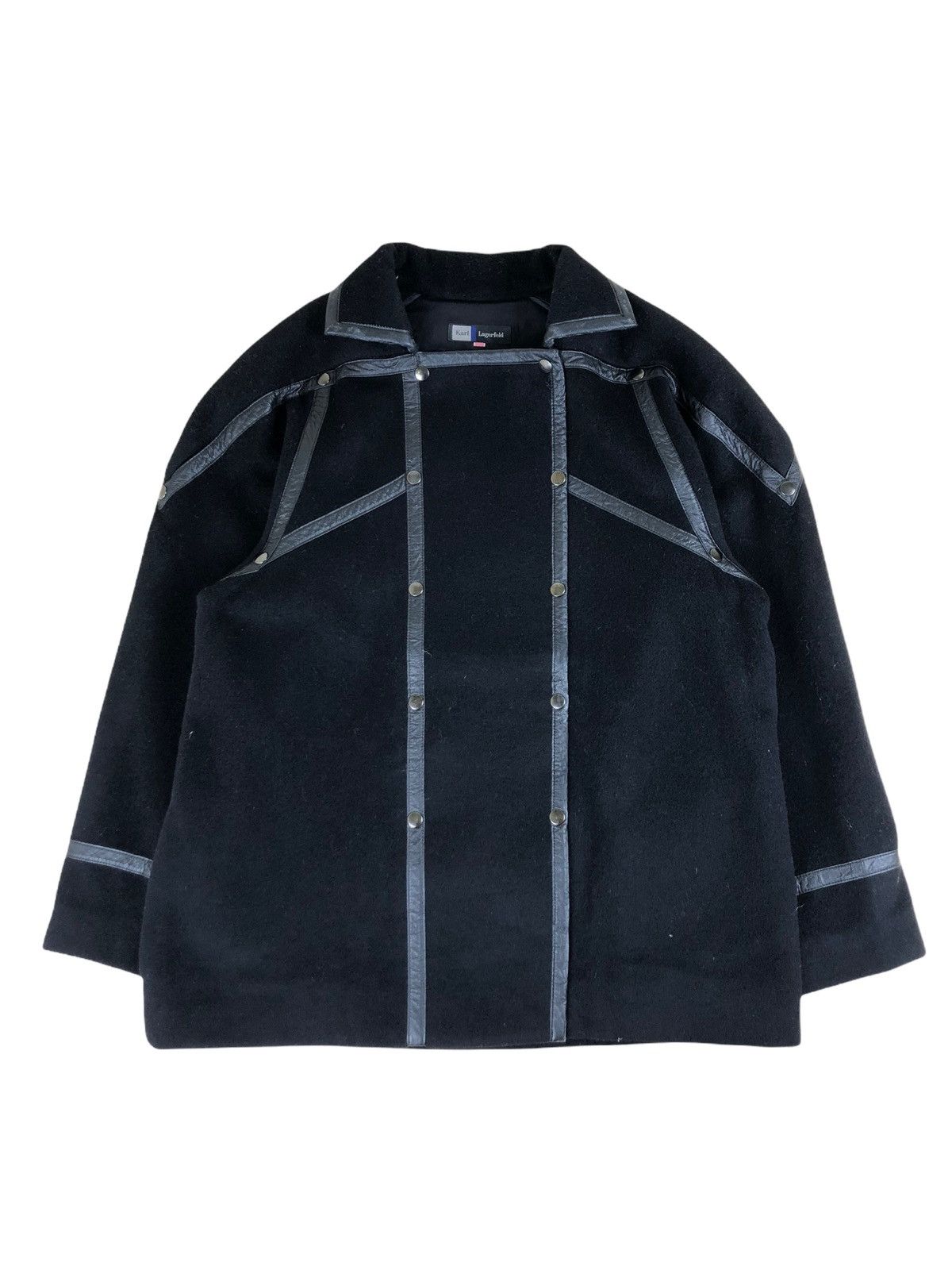 Karl Lagerfeld 1990s Karl Legarfeld Archive Napoleon Wool Coat Size US M / EU 48-50 / 2 - 1 Thumbnail