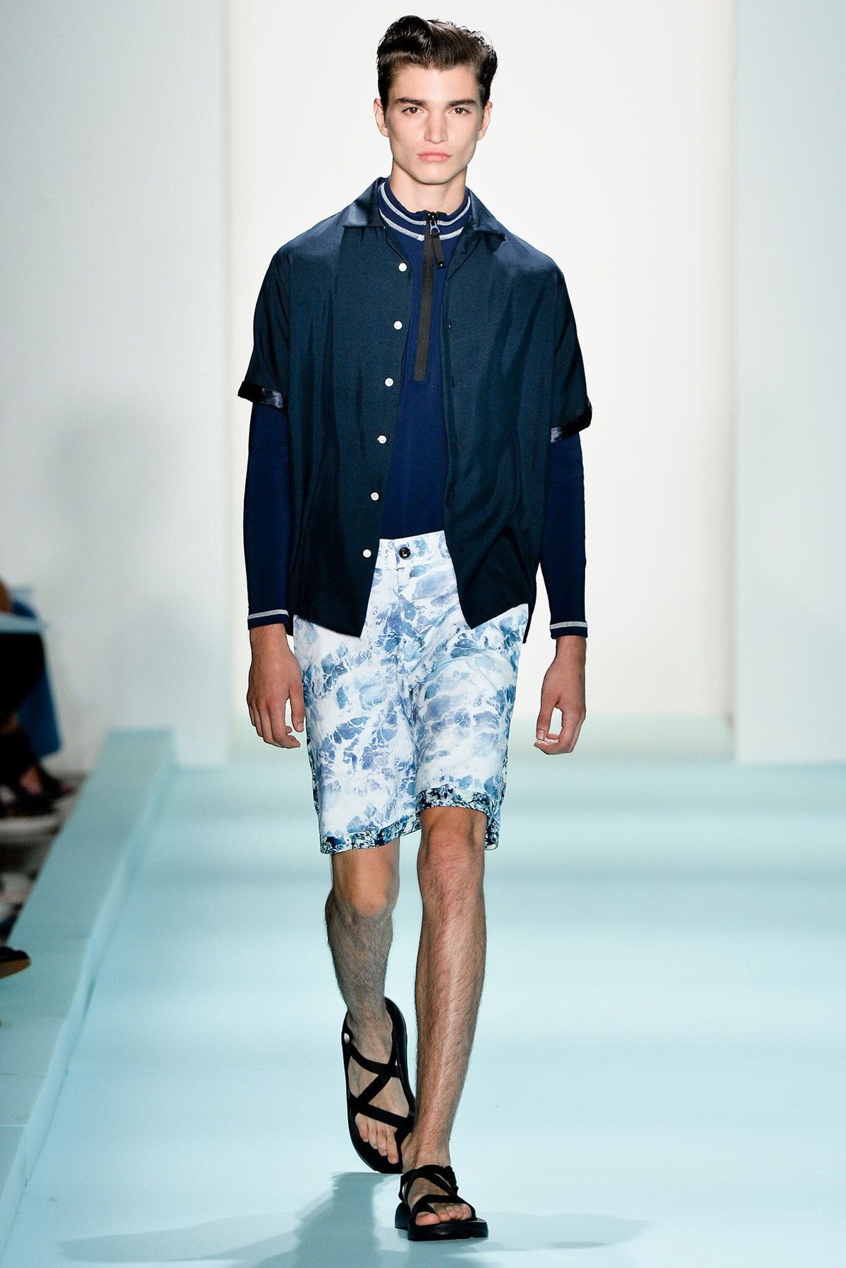 Patrik Ervell Patrick Ervell Ocean and Blossom Silk Shorts Size US 36 / EU 52 - 1 Thumbnail