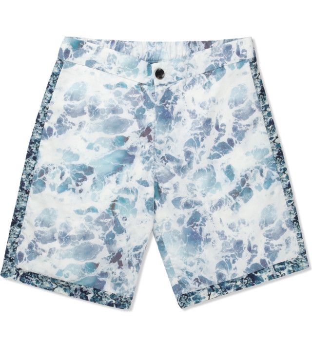 Patrik Ervell Patrick Ervell Ocean and Blossom Silk Shorts Size US 36 / EU 52 - 2 Thumbnail