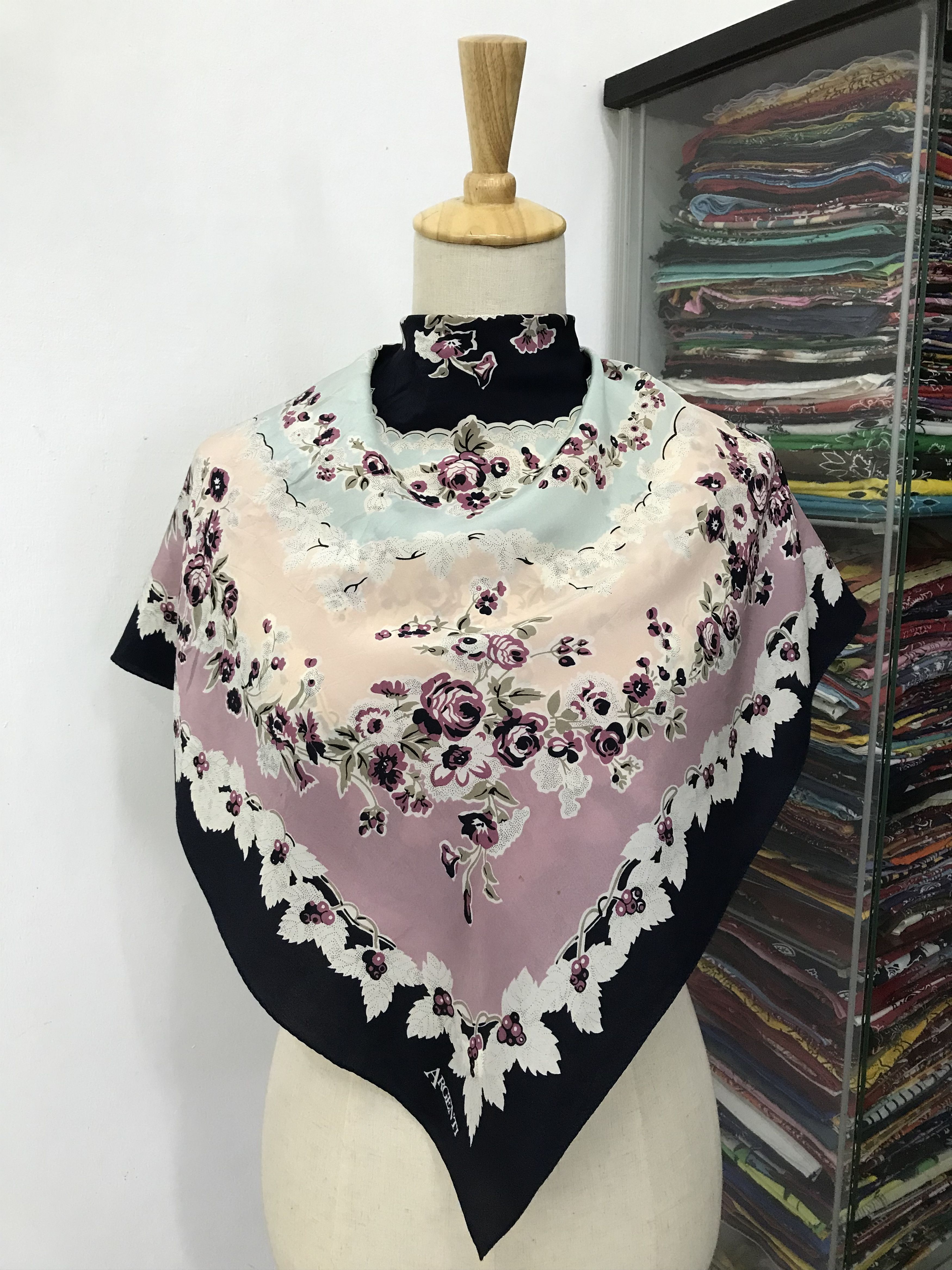 Vintage Argenti Silk Scarf