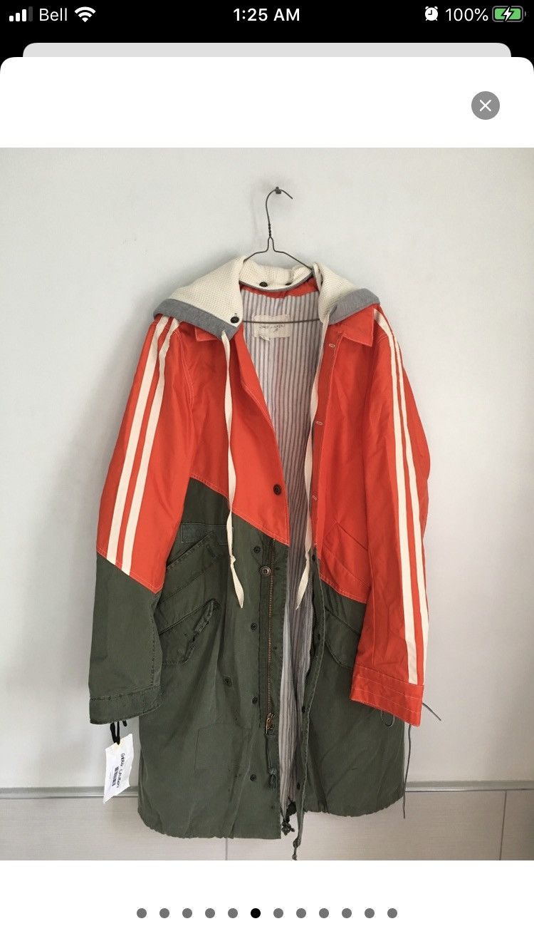 Greg Lauren RARE NEW Greg Lauren hooded rain track coat parka jacket Size US M / EU 48-50 / 2 - 5 Thumbnail