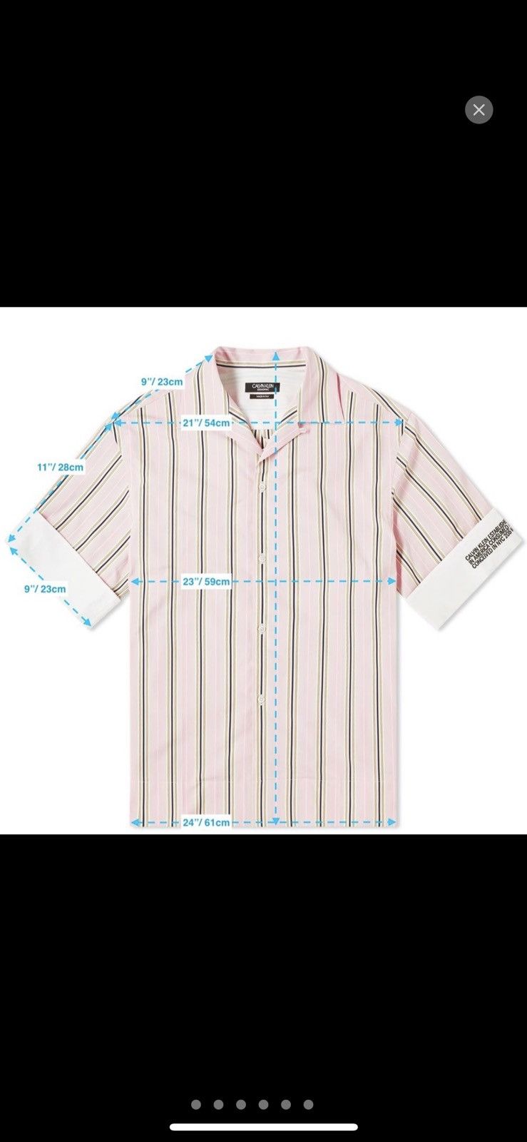 Calvin Klein 205W39NYC × Raf Simons Calvin Klein 295w39nyc striped oversized logo shirt Size US M / EU 48-50 / 2 - 6 Thumbnail