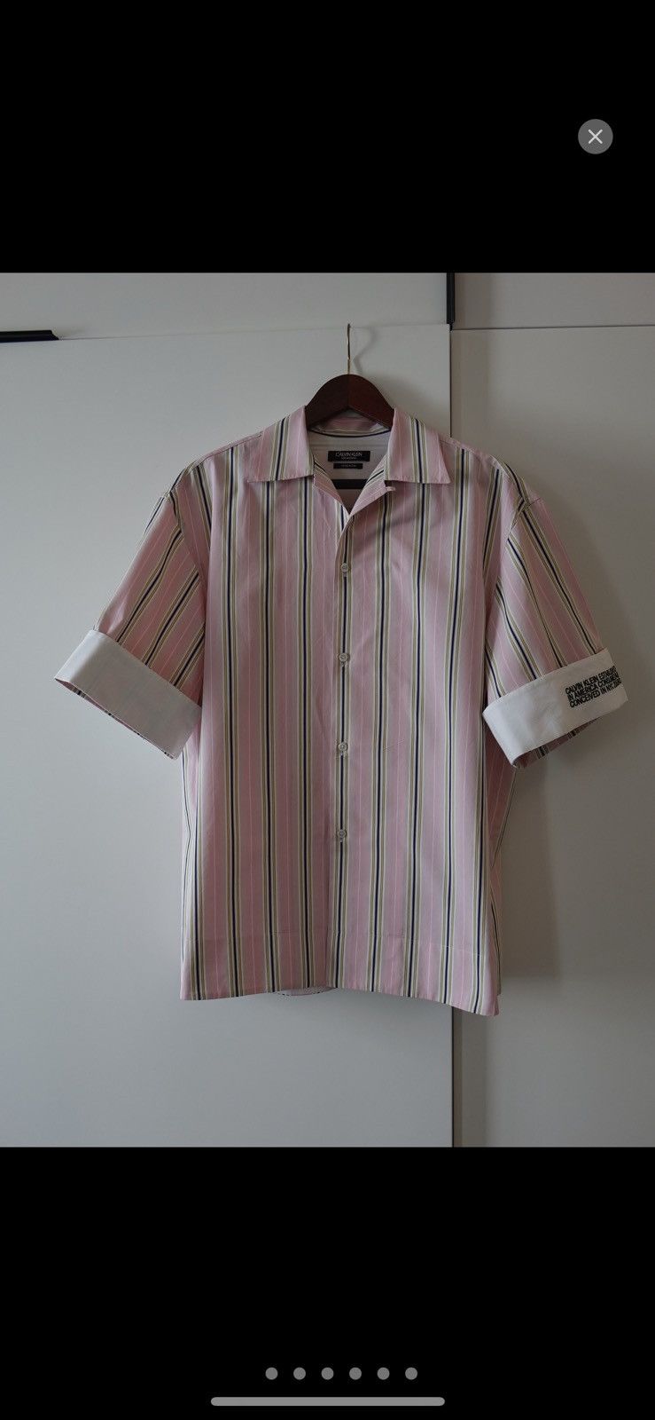 Calvin Klein 205W39NYC × Raf Simons Calvin Klein 295w39nyc striped oversized logo shirt Size US M / EU 48-50 / 2 - 2 Thumbnail