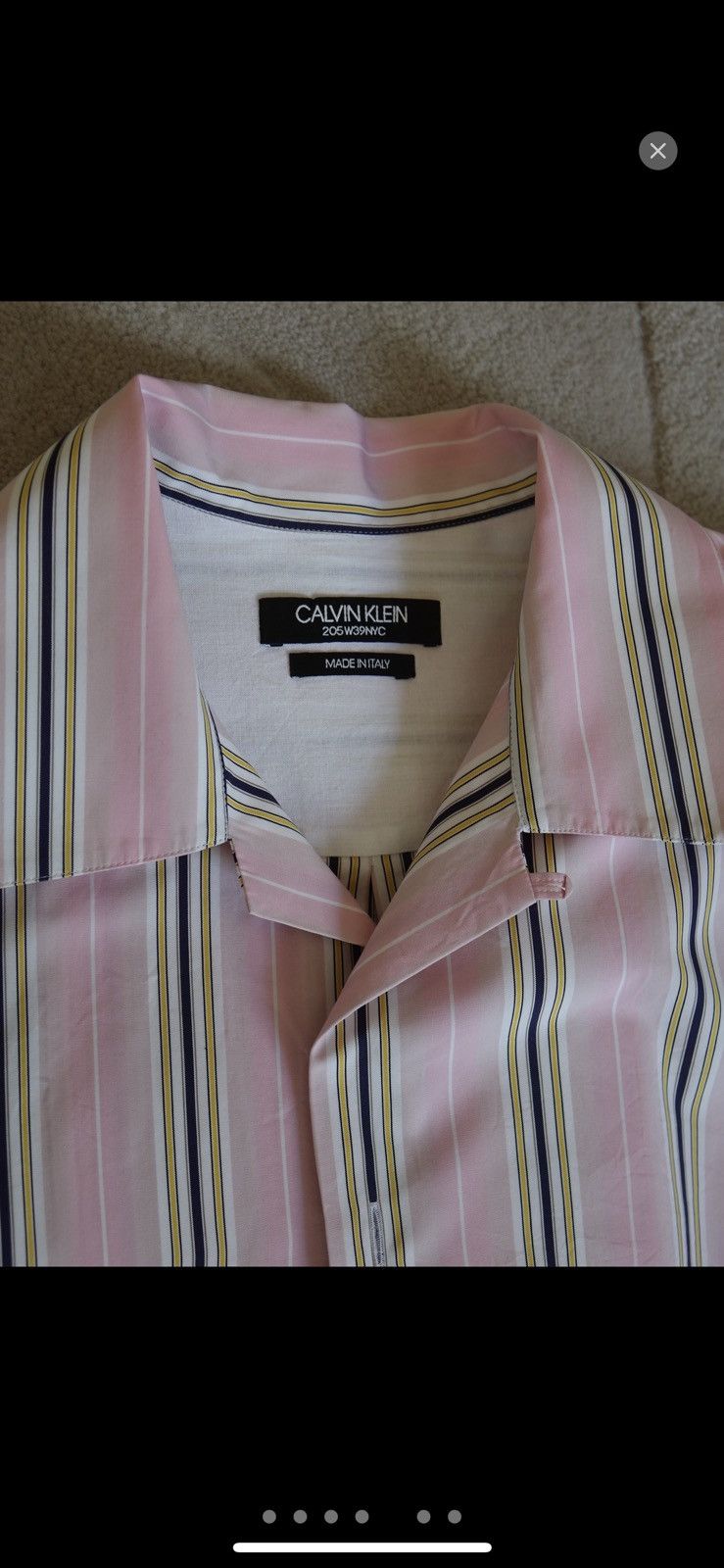 Calvin Klein 205W39NYC × Raf Simons Calvin Klein 295w39nyc striped oversized logo shirt Size US M / EU 48-50 / 2 - 5 Thumbnail
