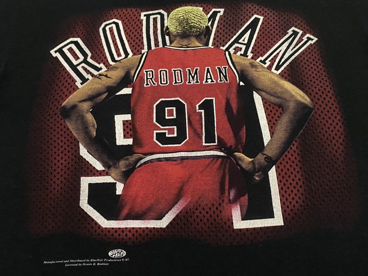 Vintage Rare🔥Vintage 90s Dennis Rodman 91 Chicago Bulls Size US L / EU 52-54 / 3 - 11 Thumbnail