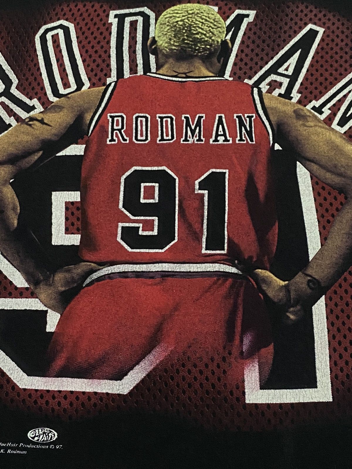 Vintage Rare🔥Vintage 90s Dennis Rodman 91 Chicago Bulls Size US L / EU 52-54 / 3 - 12 Thumbnail