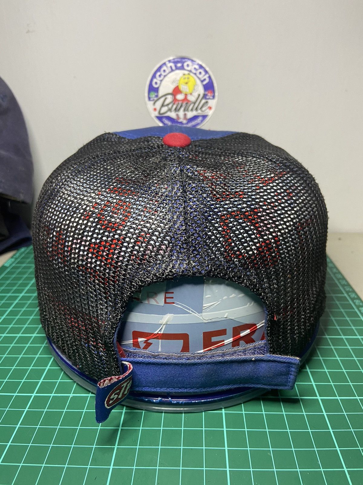 NASCAR STP 43 RACING VINTAGE TRUCKER HAT MADE IN INDONESIA Size ONE SIZE - 4 Thumbnail