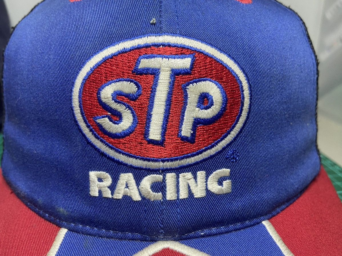 NASCAR STP 43 RACING VINTAGE TRUCKER HAT MADE IN INDONESIA Size ONE SIZE - 3 Thumbnail