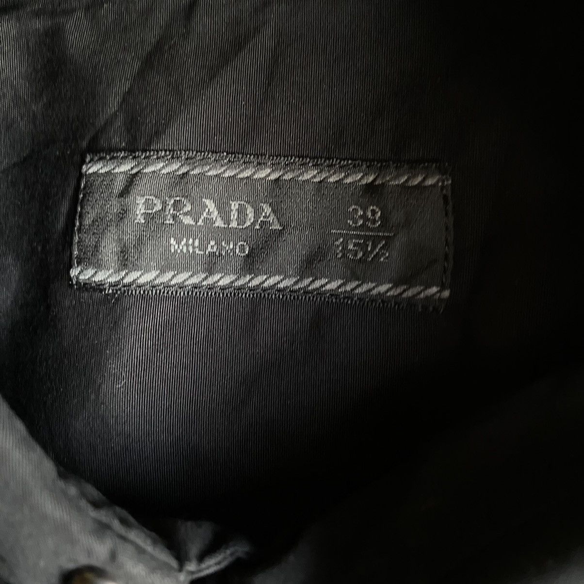 Prada Prada Black Ruffle Stretch Shirt Size M / US 6-8 / IT 42-44 - 6 Thumbnail