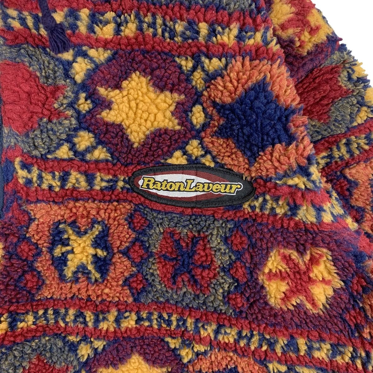 Japanese Brand Vintage RATON LAVEUR Japanese Deep Pile Fleece Sweatshirt Size US L / EU 52-54 / 3 - 9 Thumbnail