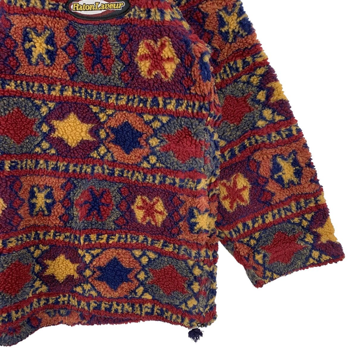 Japanese Brand Vintage RATON LAVEUR Japanese Deep Pile Fleece Sweatshirt Size US L / EU 52-54 / 3 - 10 Thumbnail