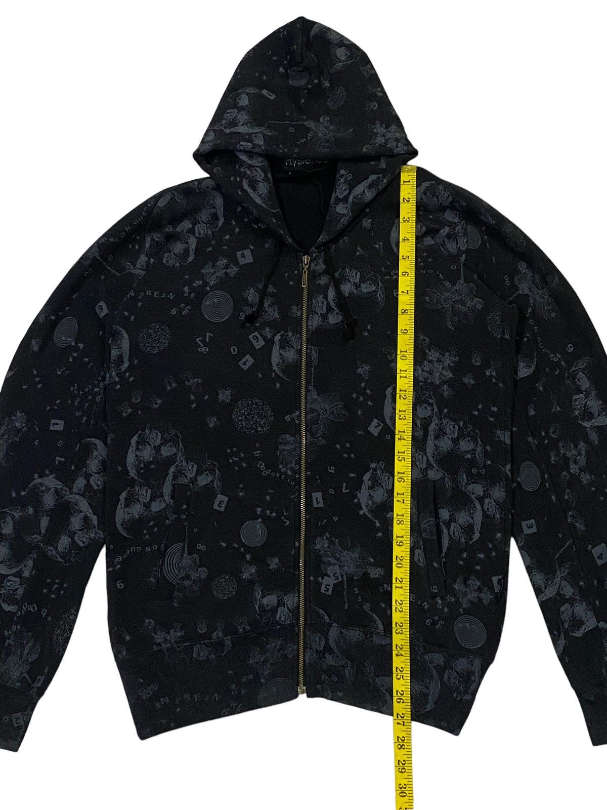 Hysteric Glamour × Japanese Brand Rare🔥Hysteric Glamour Fullprint Skull Zip-Ups Hoodie Size US M / EU 48-50 / 2 - 5 Thumbnail