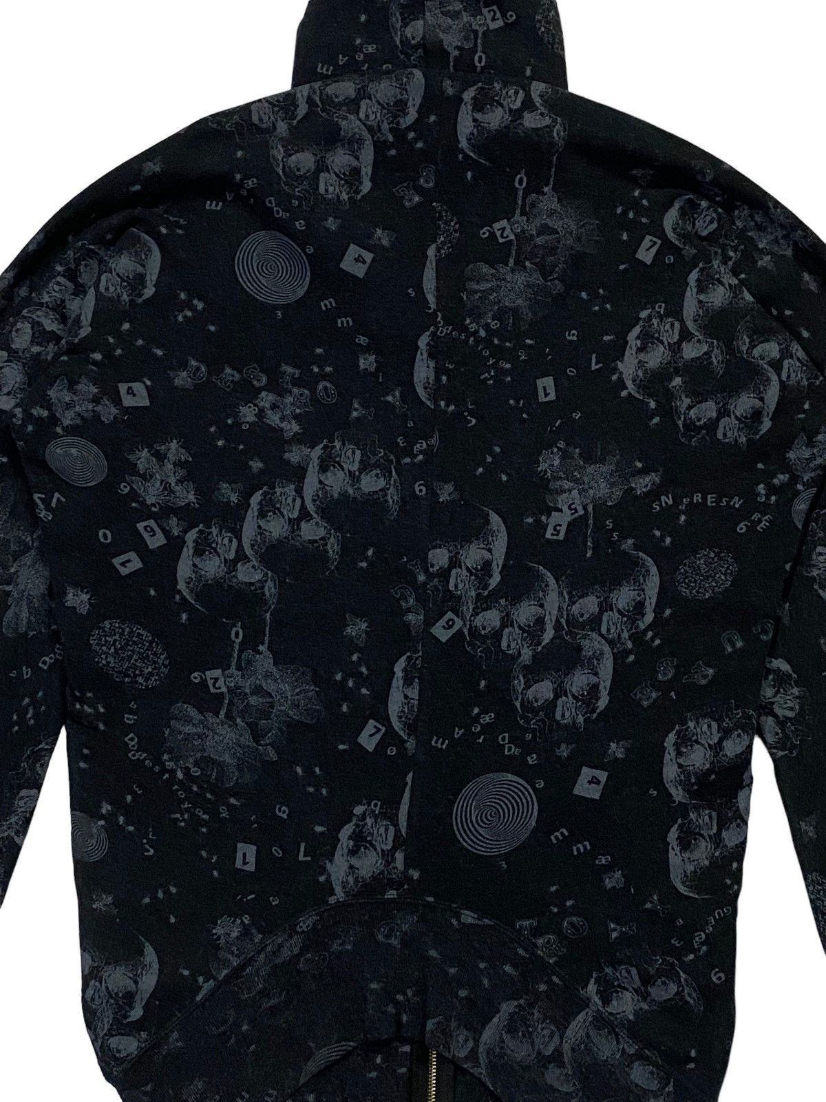 Hysteric Glamour × Japanese Brand Rare🔥Hysteric Glamour Fullprint Skull Zip-Ups Hoodie Size US M / EU 48-50 / 2 - 14 Thumbnail